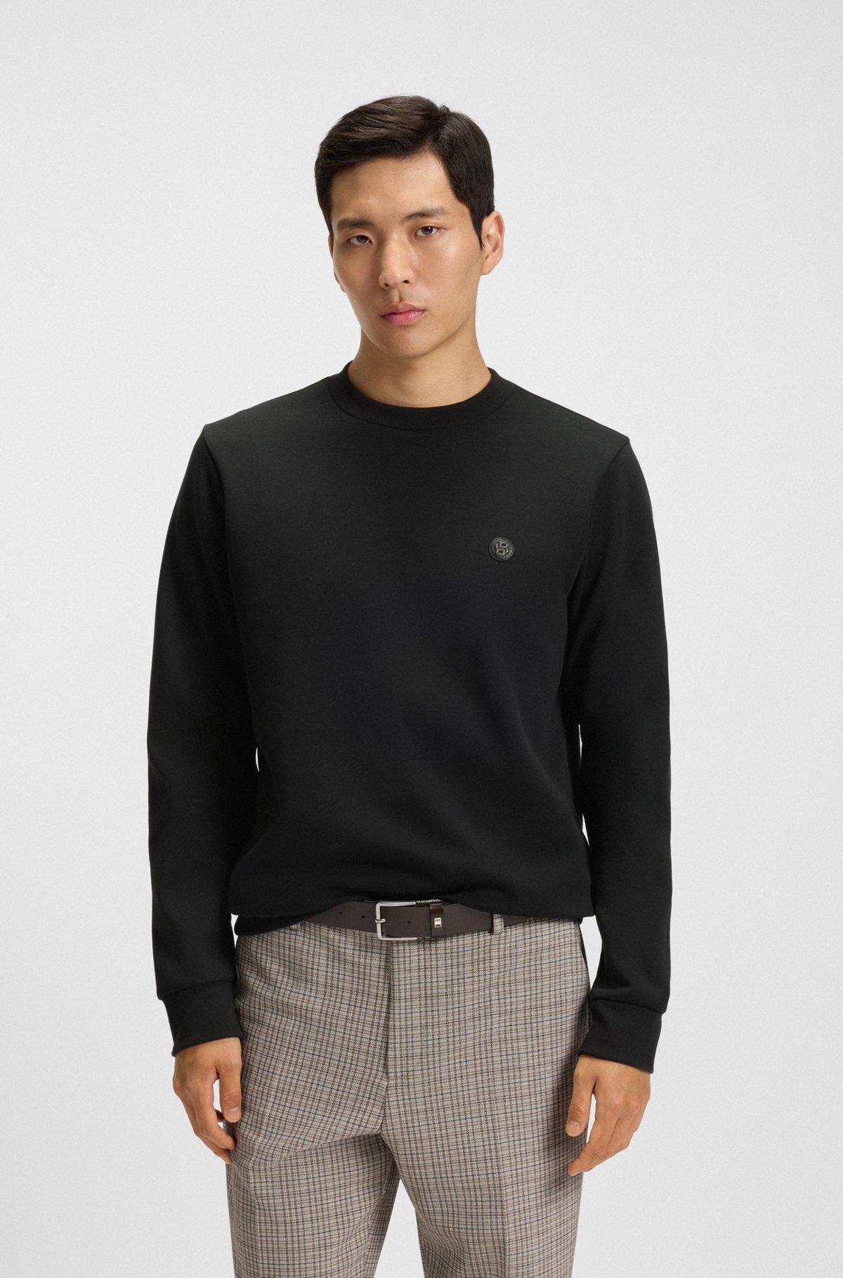 BOSS - Sweatshirt with Double B monogram - Black Product Image
