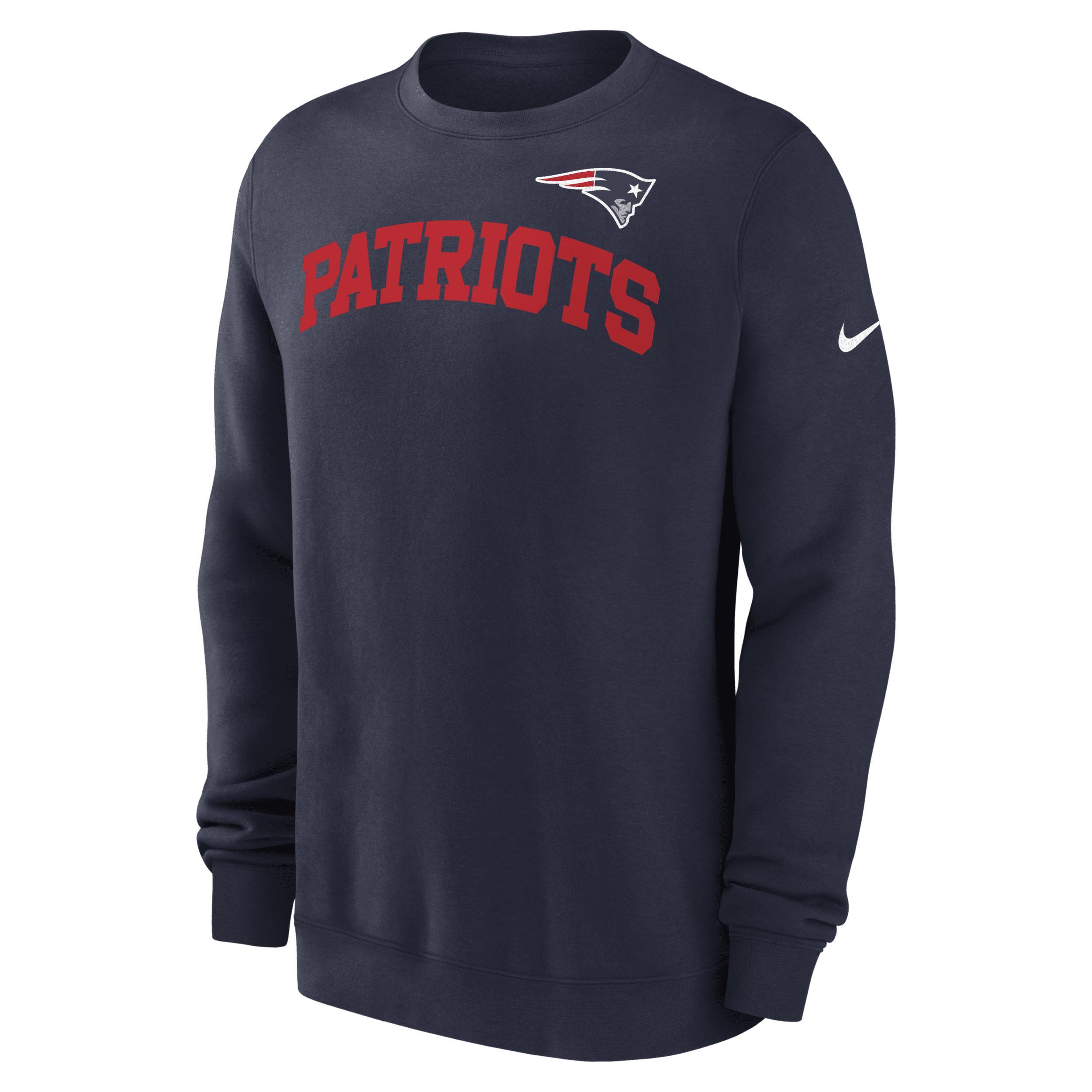 New England Patriots Club Nike Men's NFL Pullover Crew Product Image