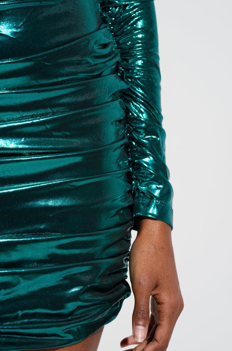 SIMONE METALLIC MINI DRESS Product Image