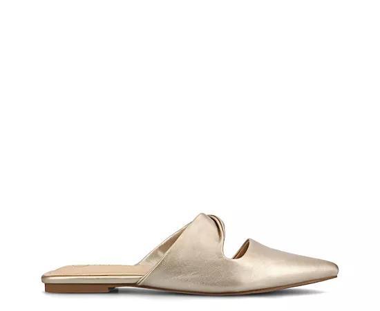 Journee Enniss Womens Mule Flats Beige Product Image