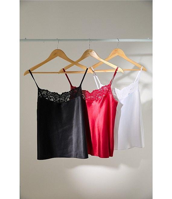 Le Mystere Lace Allure Satin Sleeveless V-Neck Cami Product Image