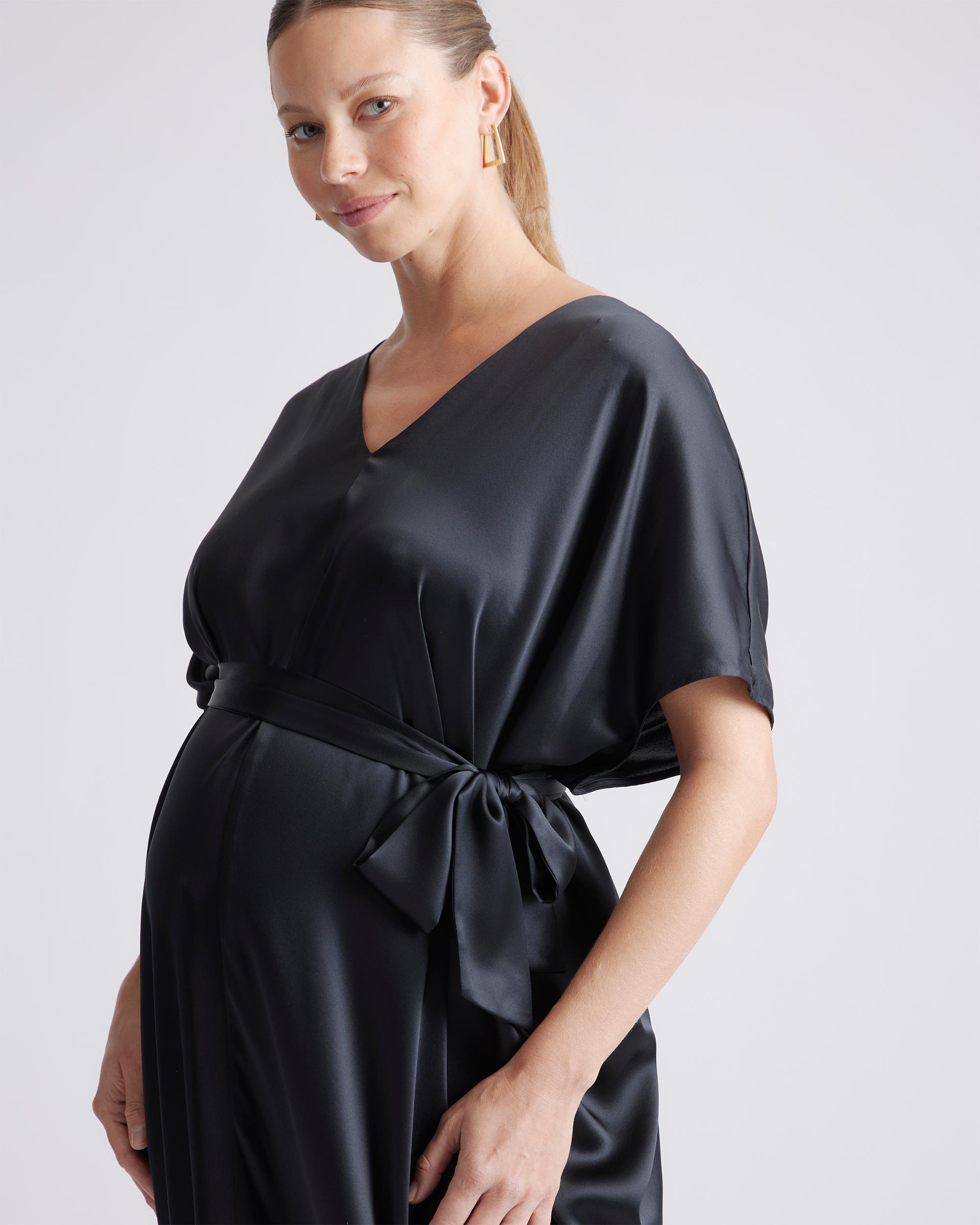 Quince | Women's Maternity Dress Silk Product Image