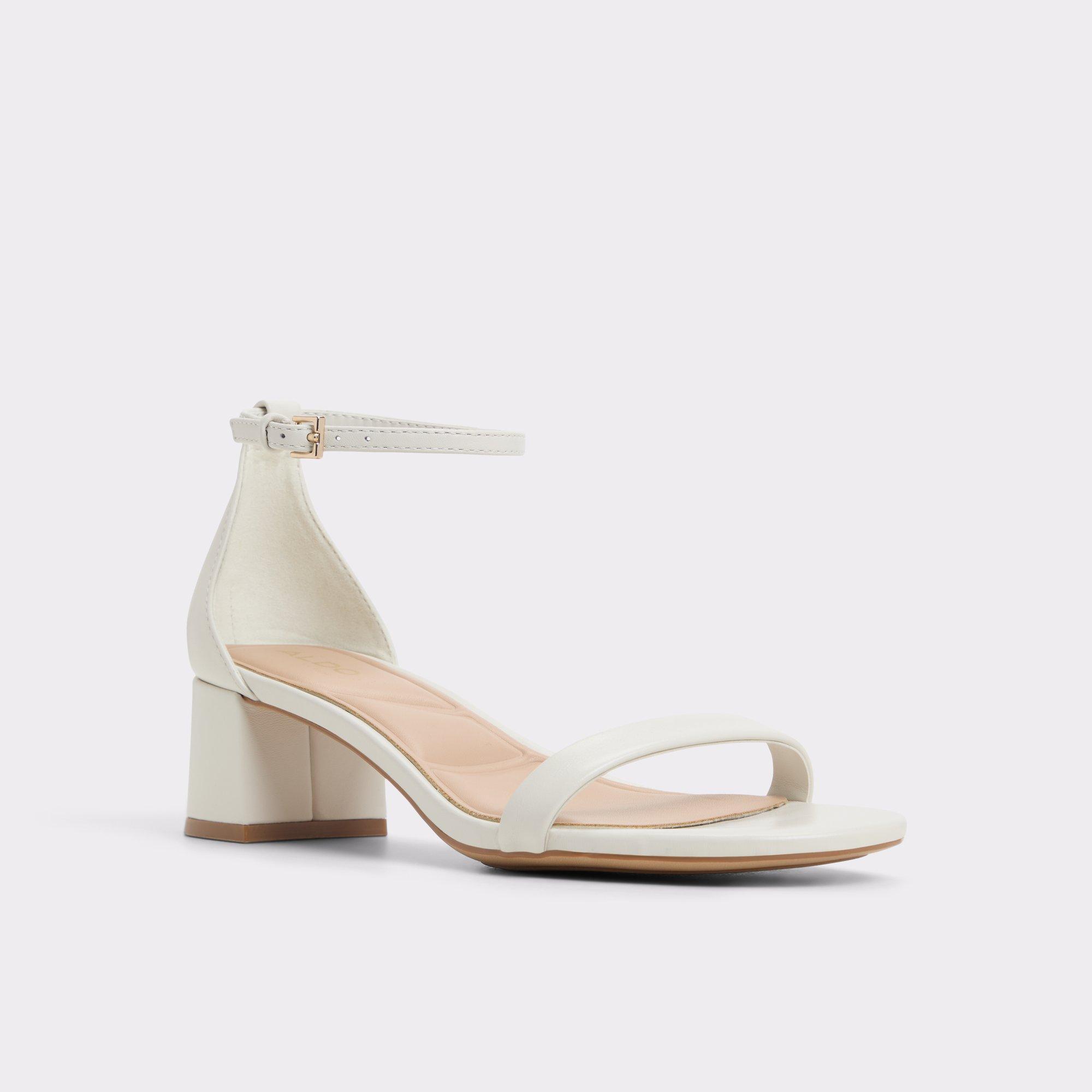 ALDO Calliope - Women's Block Heel - White, Size 9 Product Image