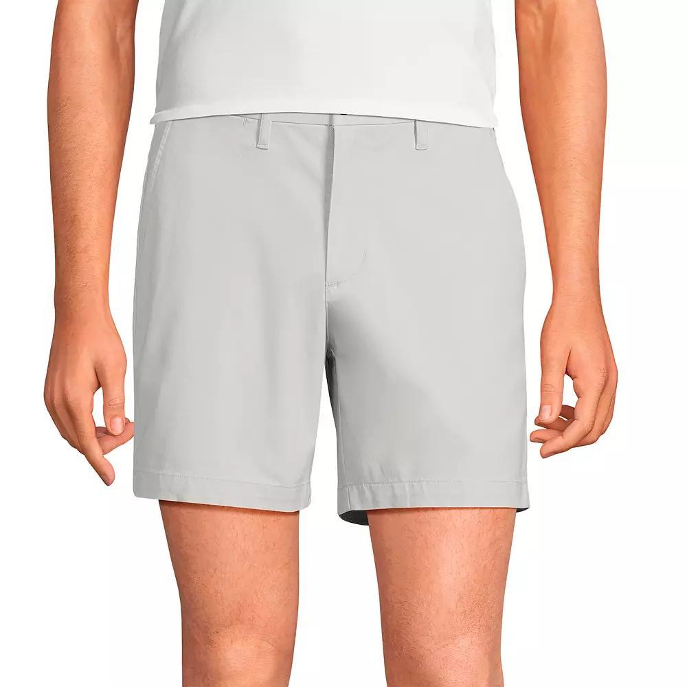 Men's Lands' End 6-inch Traditional-Fit Comfort Waist Knockabout Chino Shorts, Size: 44, Green Product Image