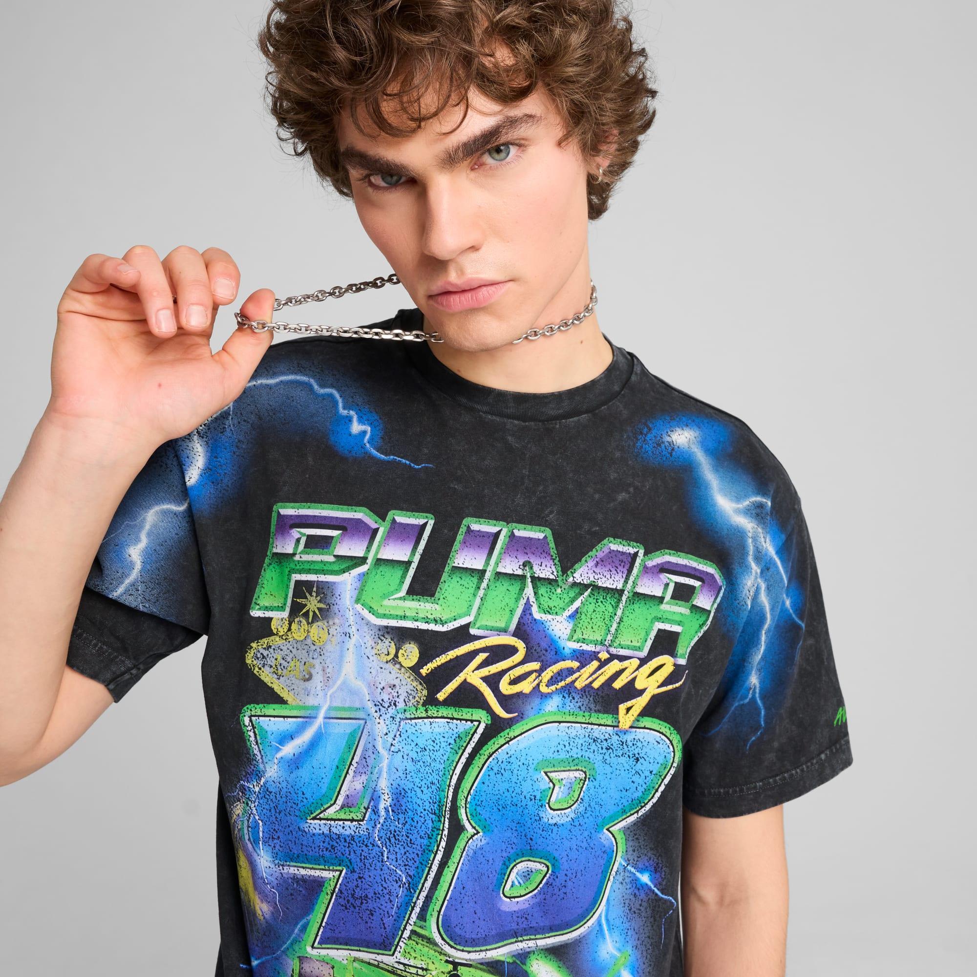 0797. Tech Essential™ Relaxed Tee - Black/Black "OTWR" Product Image