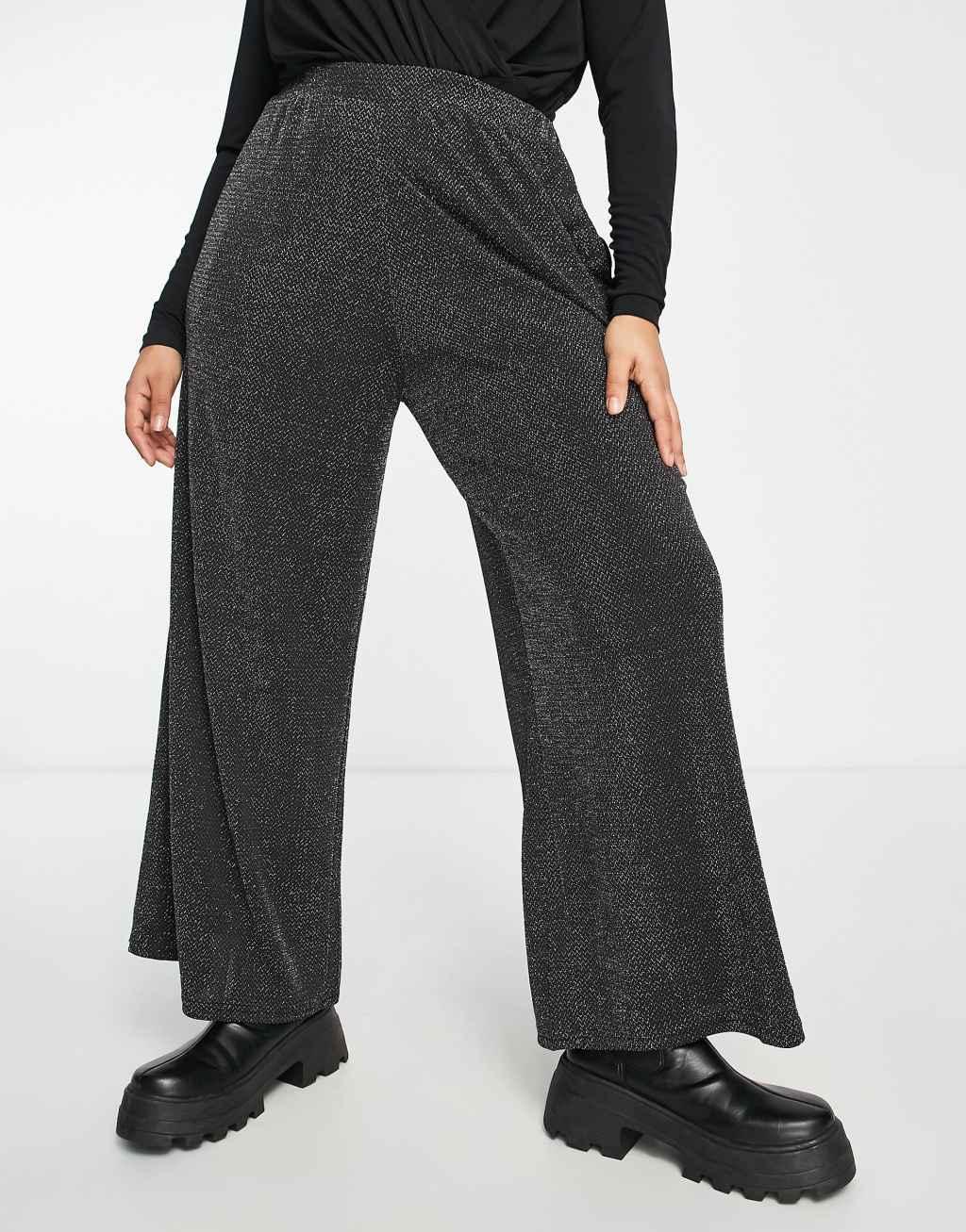 Yours wide leg velvet pants Product Image