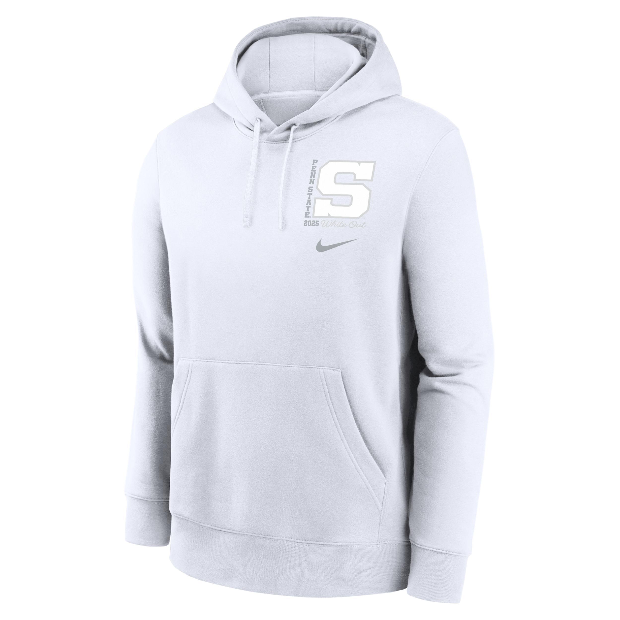 Penn State 2025 White Out Club Nike Men's College Pullover Hoodie Product Image