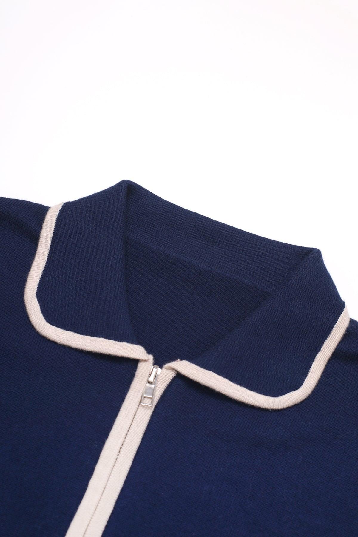 Service Works - Knitted Script Shirt - Navy Product Image