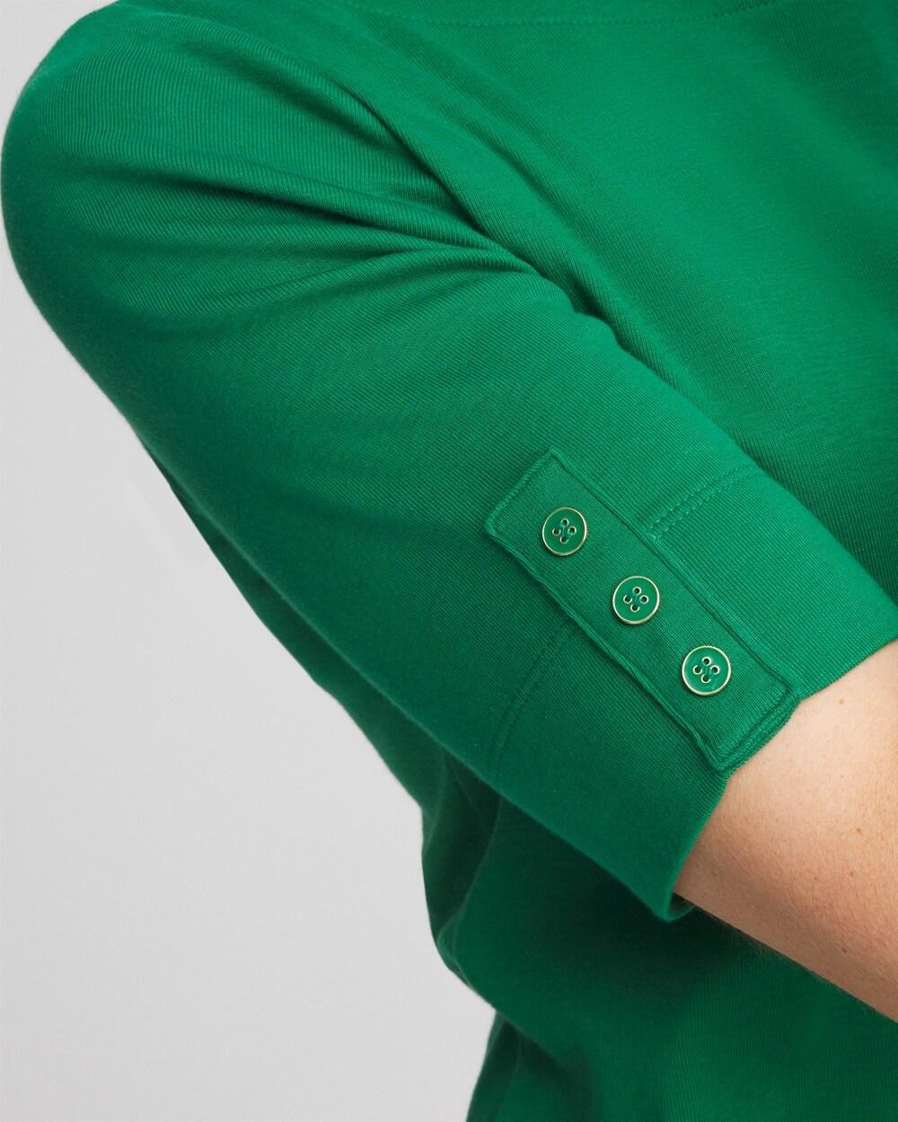 Pima Cotton Bateau-Neck Tee Product Image