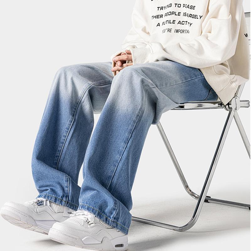 Men's Vintage Gradient Straight Jeans Product Image