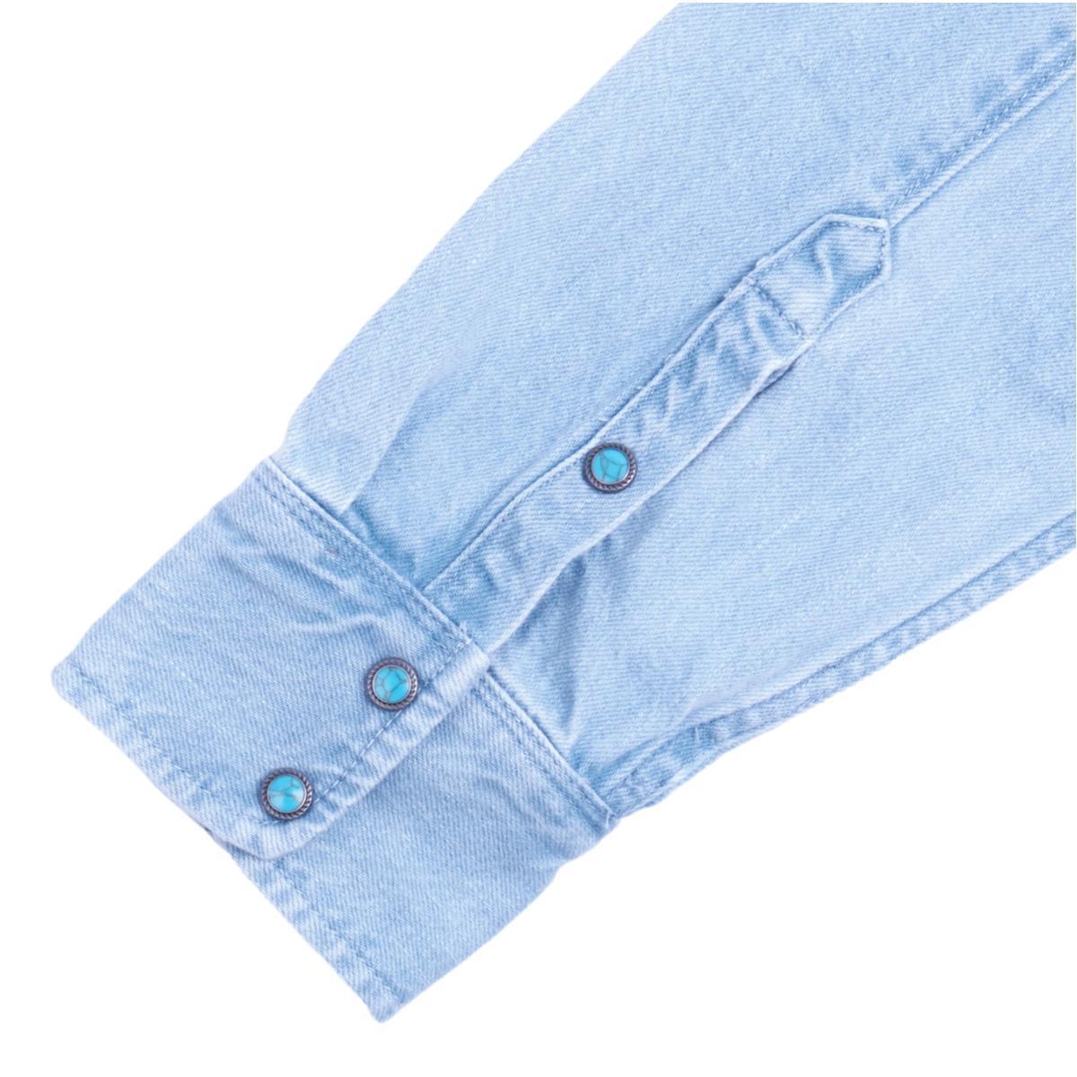 Modern Western 11 Ounce Bleached Denim Product Image