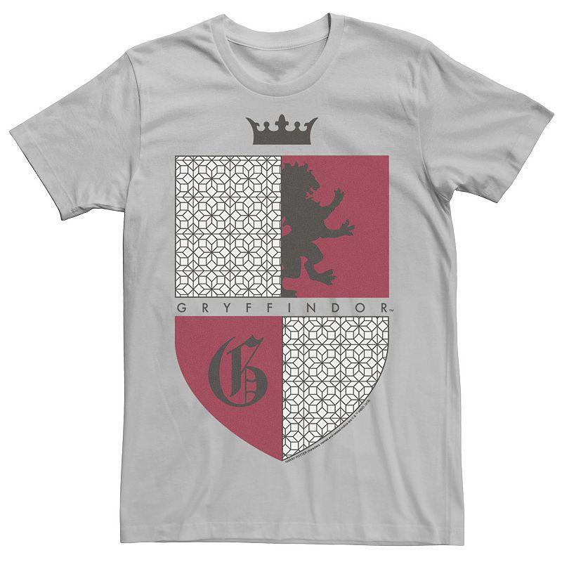 Men's Deathly Hallows 2 Gryffindor Shield Tee, Size: Large, Silver Product Image