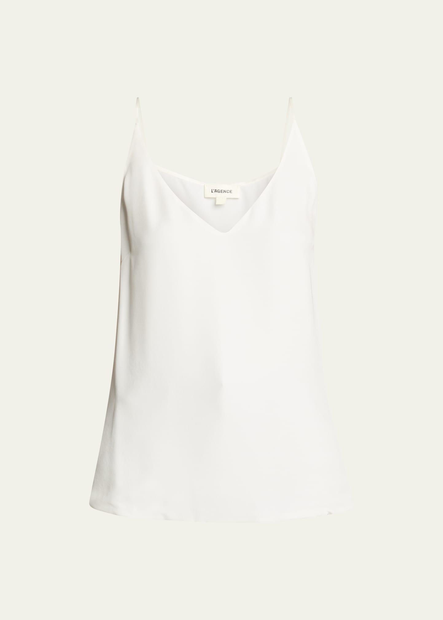 Gabriella Silk V-Neck Tank Product Image