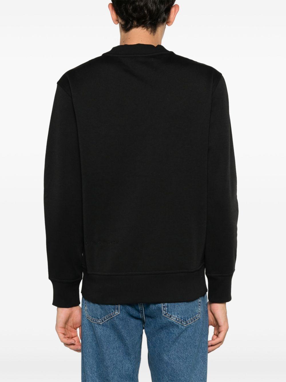 perforated logo-patch sweatshirt Product Image