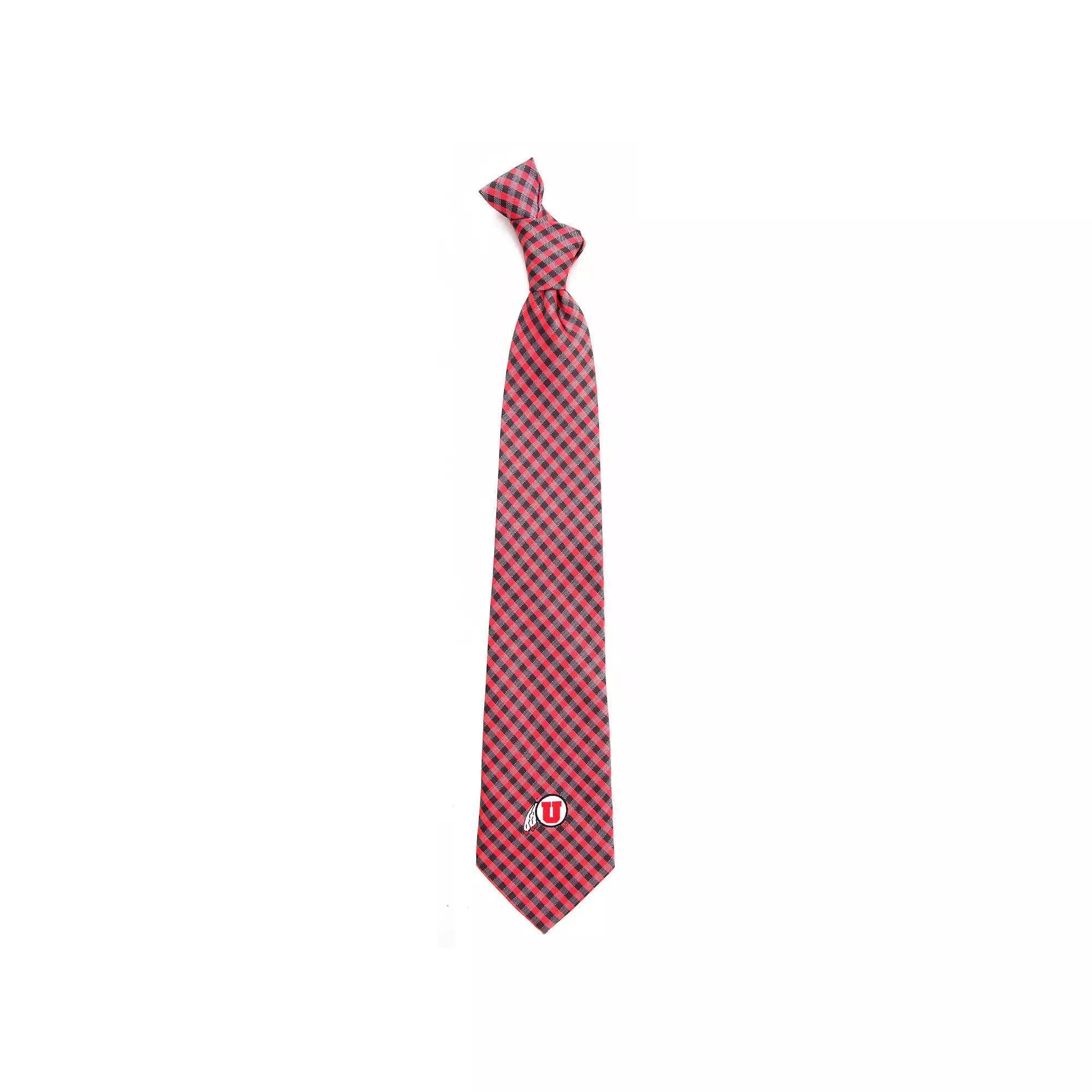 Men's Utah Utes Gingham Tie, Ute Team Product Image