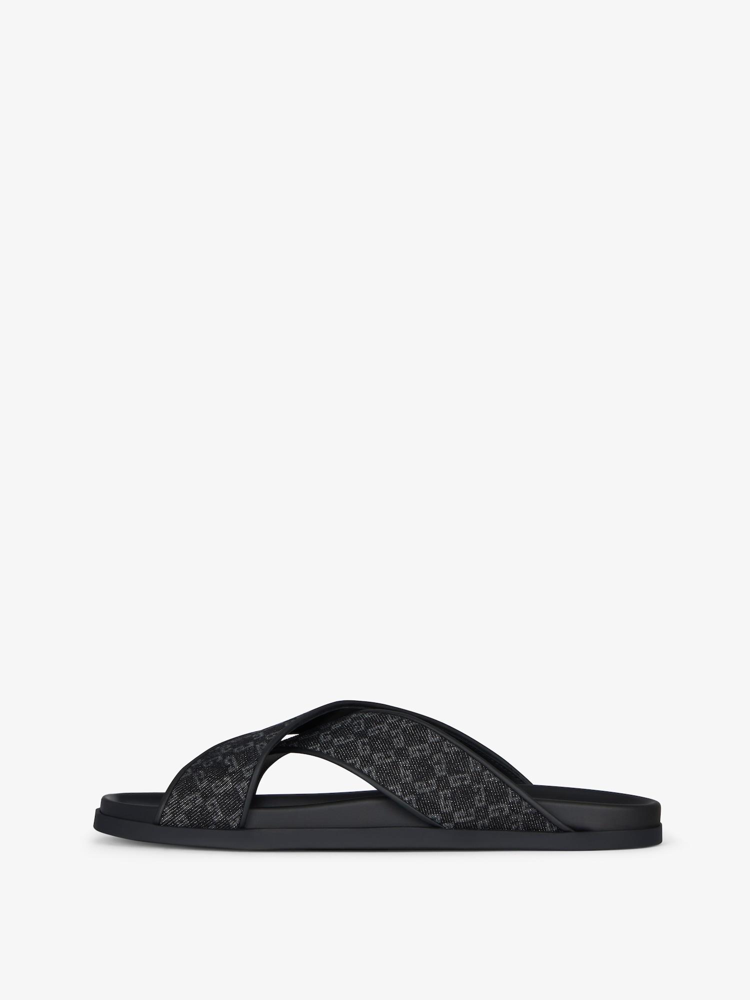G Plage flat mules in monogram 72 denim Product Image