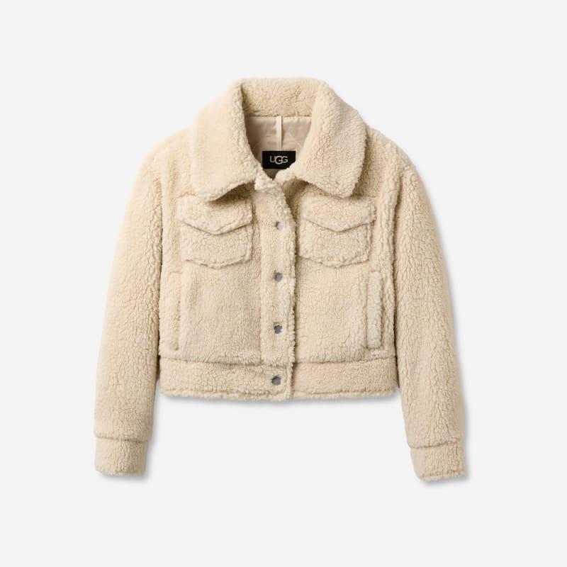 UGG Womens Frankie Short Trucker Jacket Fleece Product Image