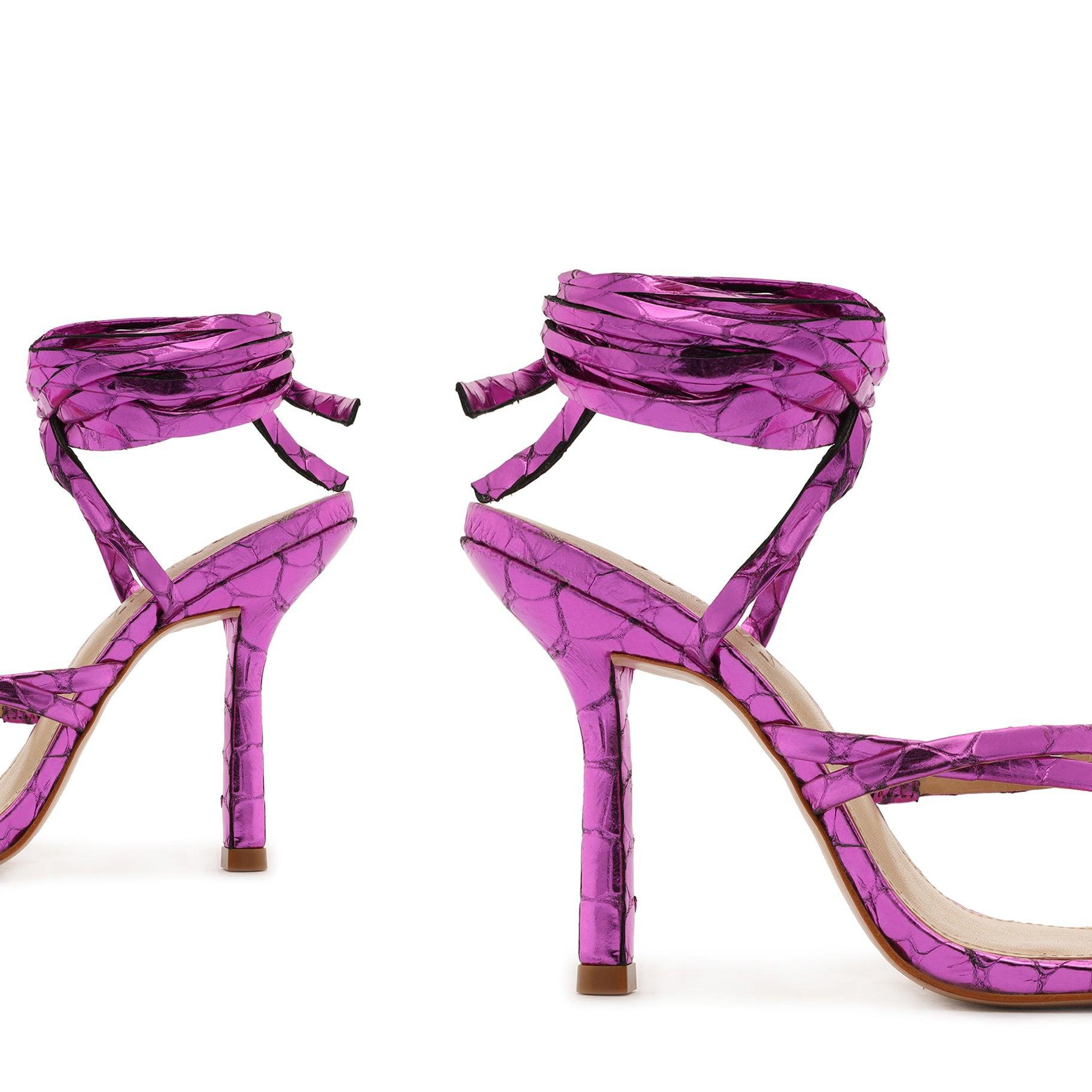 Lily Metallic Leather Sandal Product Image