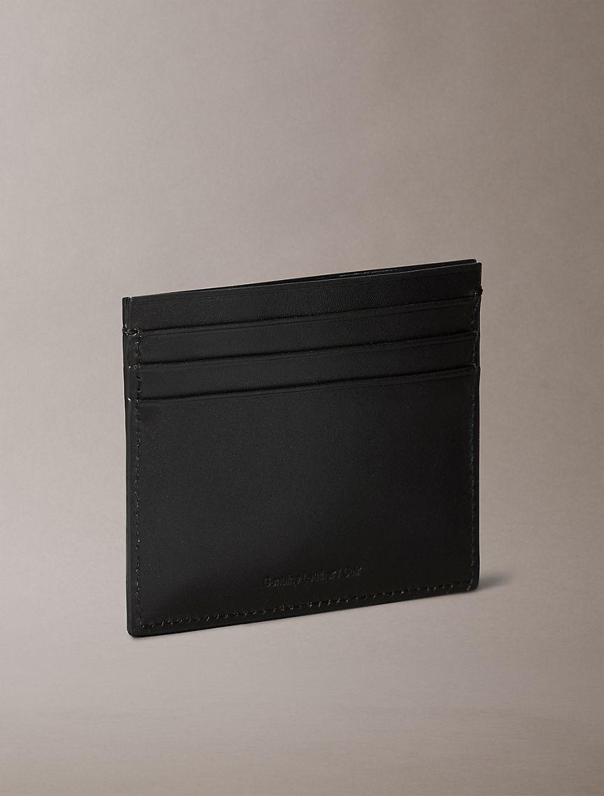Leather Logo Plaque Slim Card Case Product Image