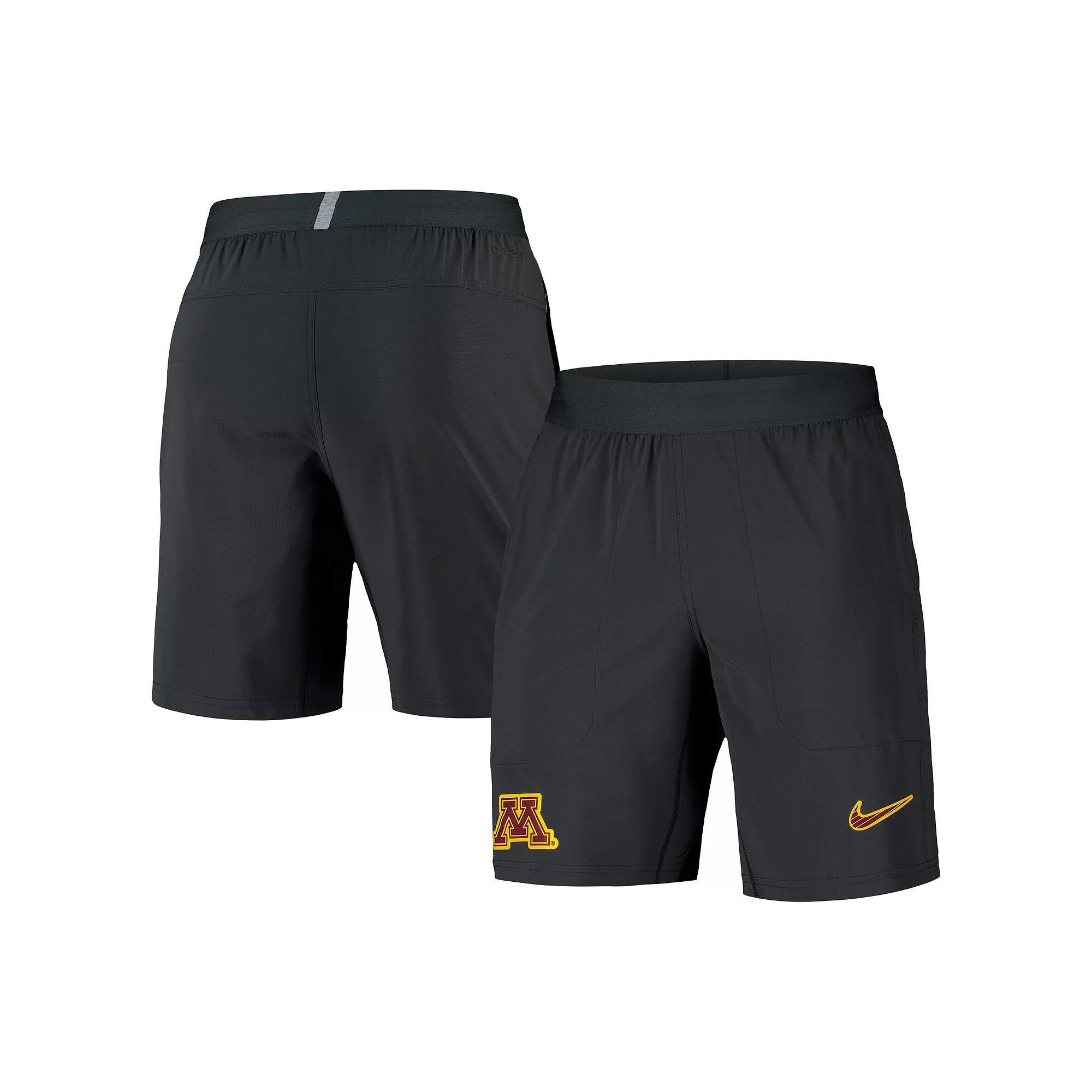 Men's Nike Anthracite Minnesota Golden Gophers 2024/25 Sideline Performance Woven Shorts, Size: Large, Grey Product Image