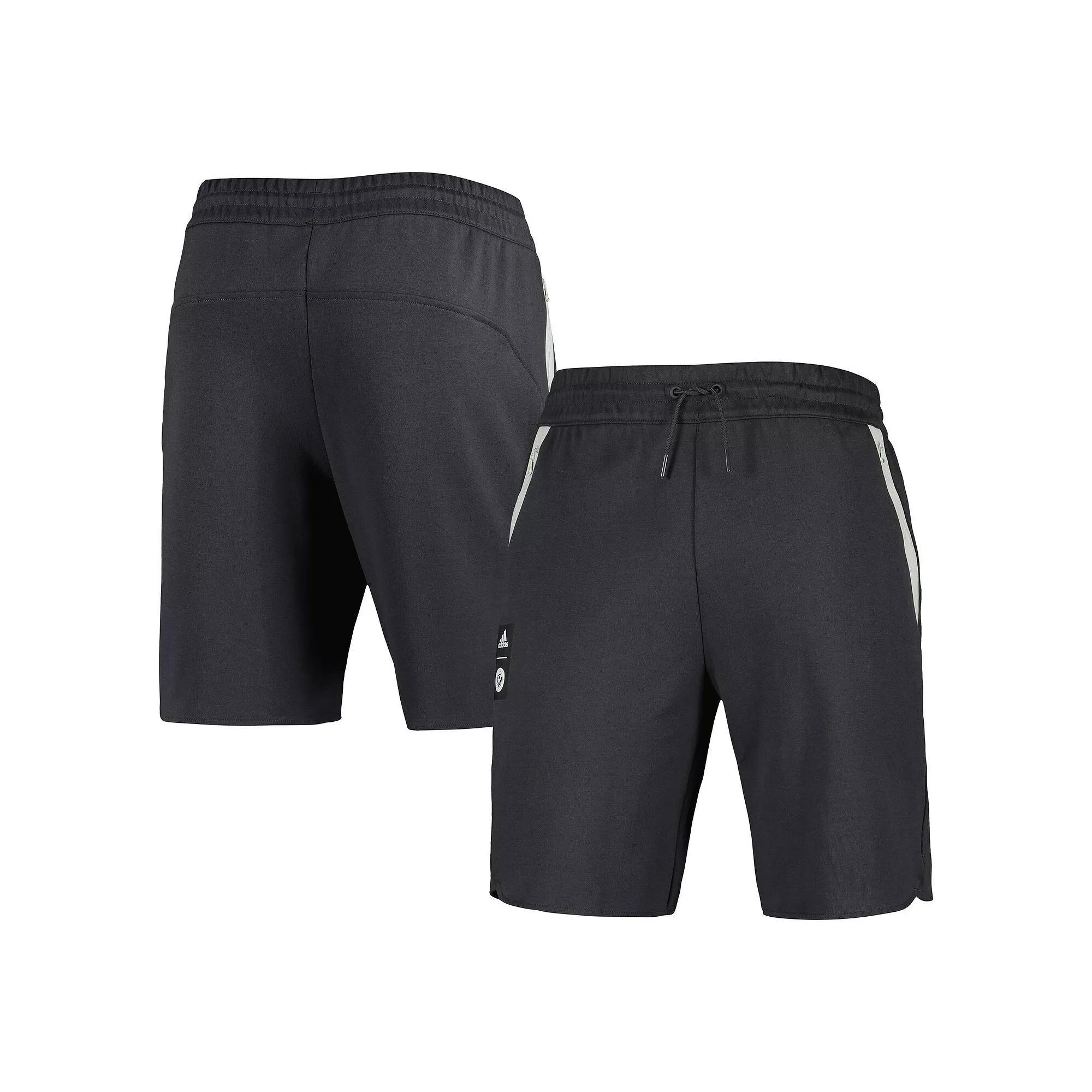 Mens adidas Black New England Revolution 2023 Player Travel Shorts Product Image