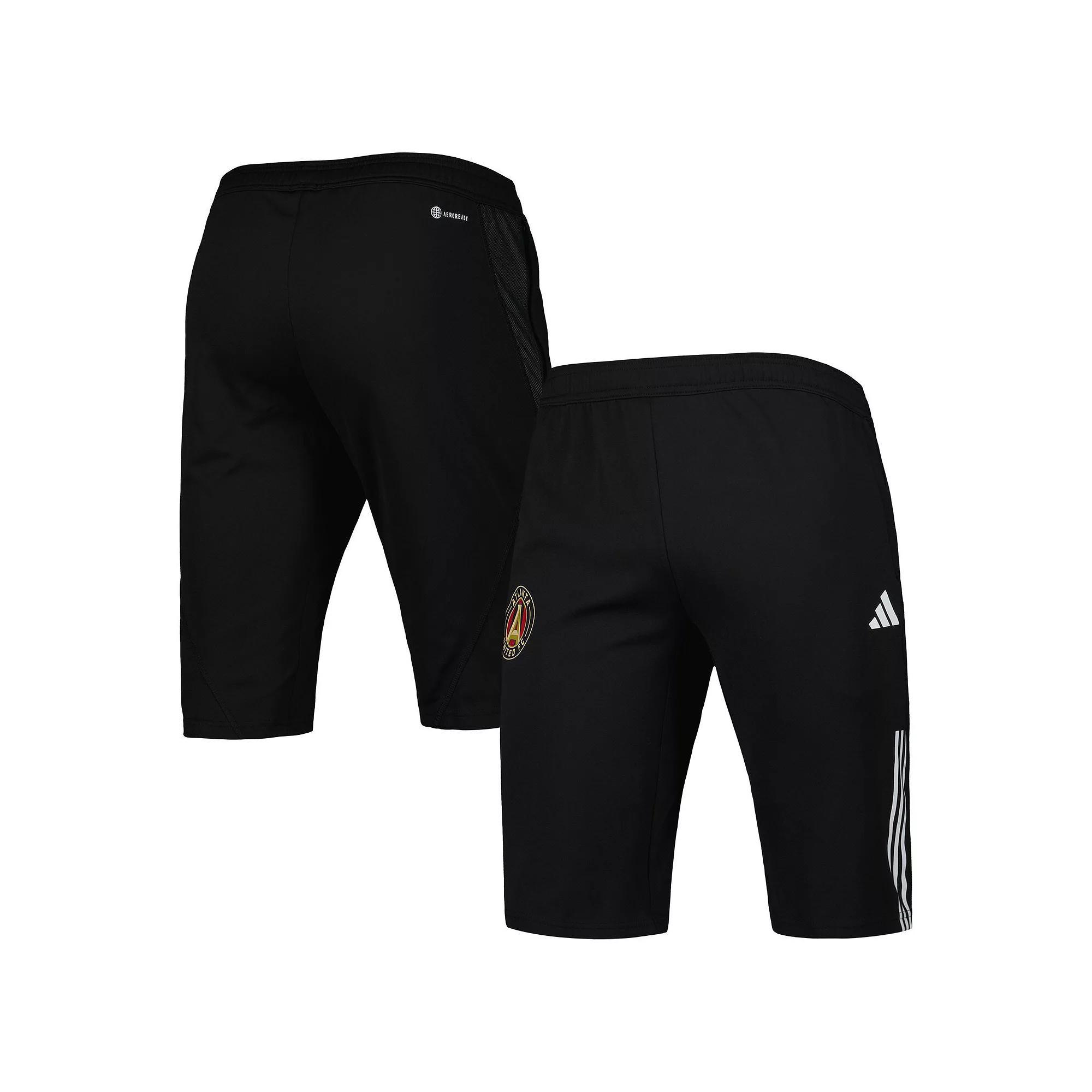 Mens adidas Black Atlanta United FC 2023 On-Field Training AEROREADY Half Pants Product Image