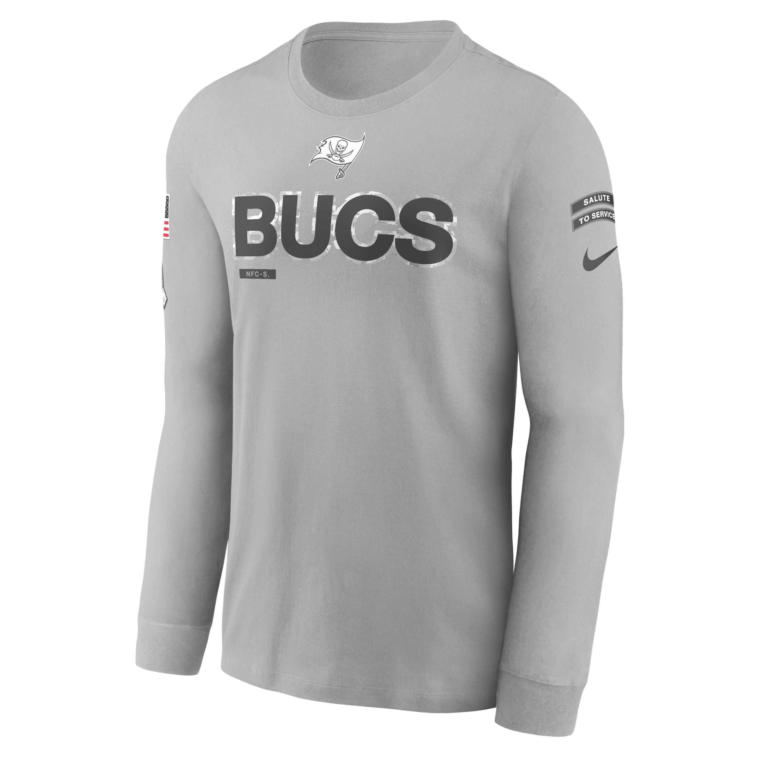 Men's Nike Gray Cincinnati Bengals 2024 Salute To Service Long Sleeve T-Shirt, Size: Small, Grey Product Image