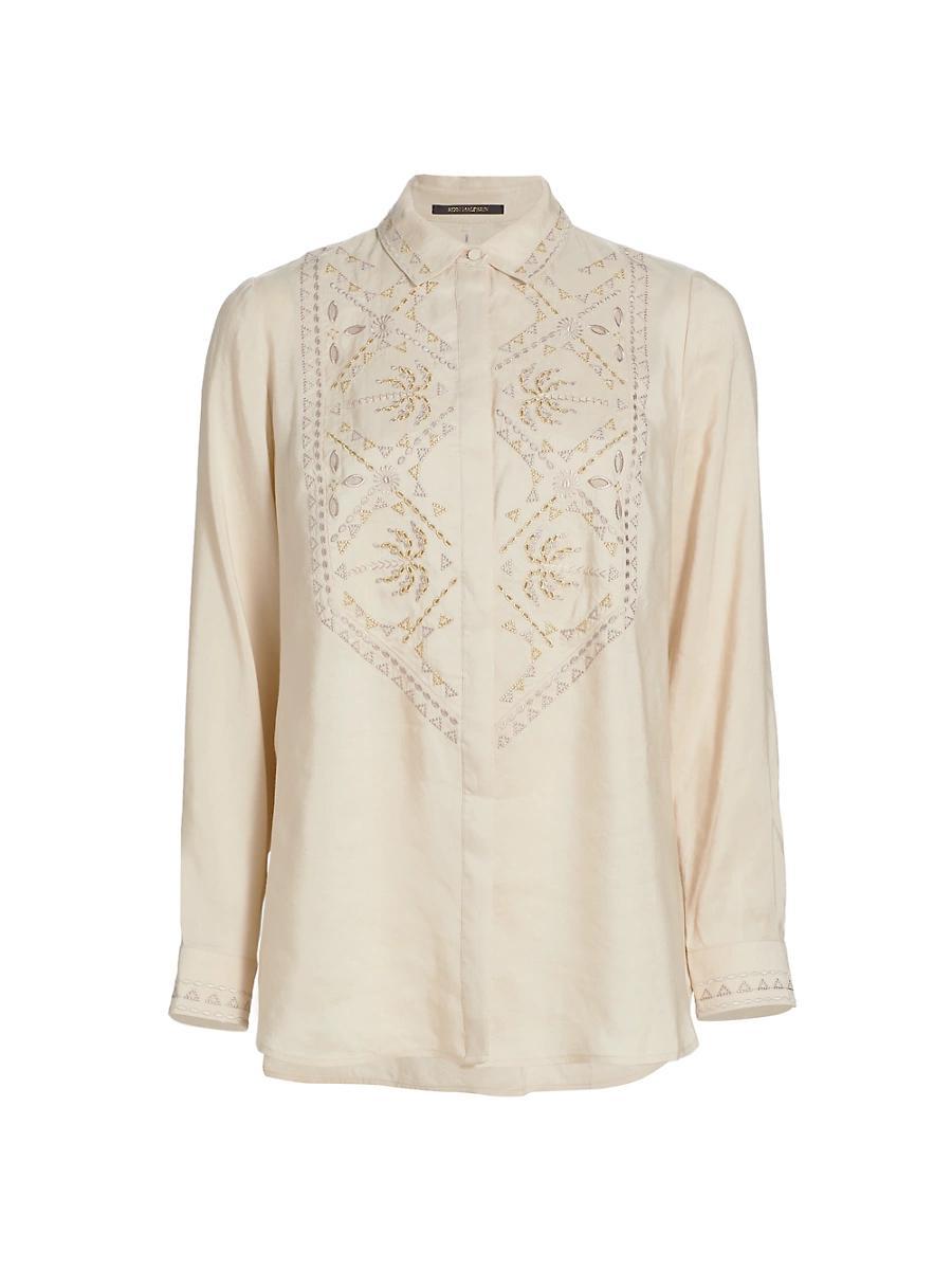 Womens Genevieve Embroidered Blouse Product Image