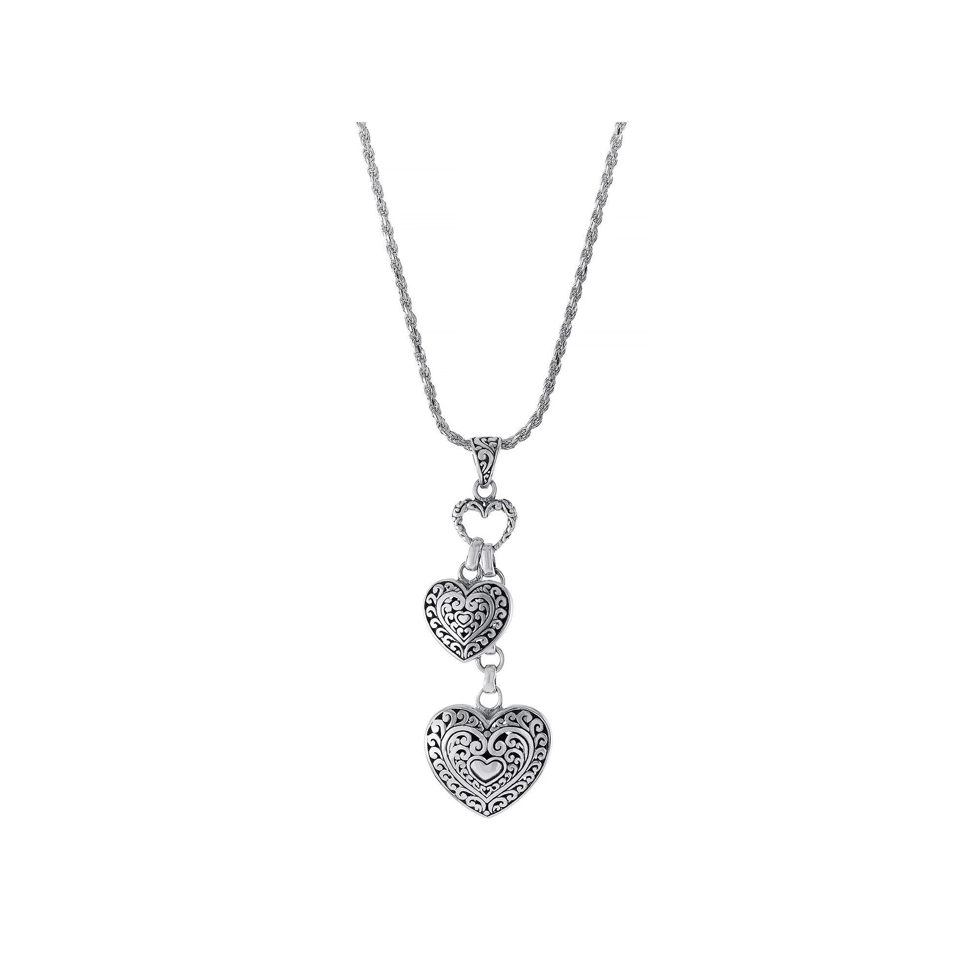 Sterling Silver 1/8 Carat T.W. Diamond Circle Halo Pendant Necklace, Women's, Size: 18", Blue Product Image