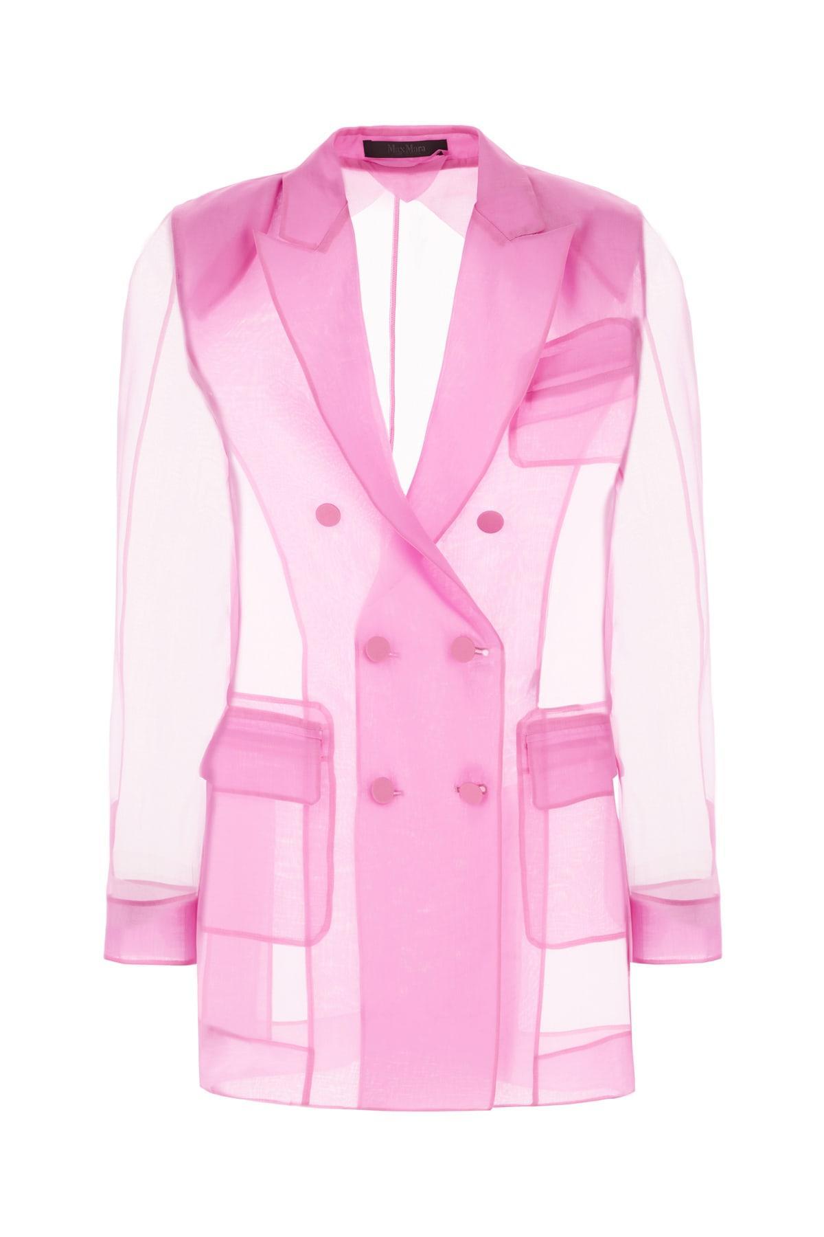 MAX MARA Fuchsia Silk Blazer In 057 Product Image