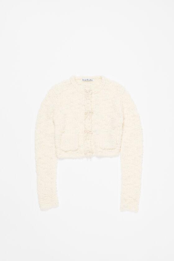 Bow wool cardigan Product Image