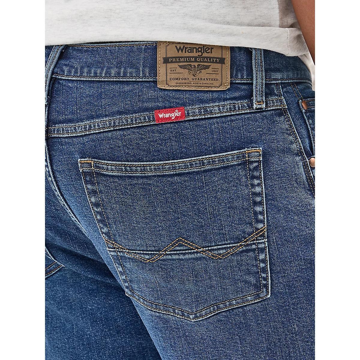 Wrangler® Men's Five Star Premium Flex Relaxed Fit Bootcut Jean in Livingston Product Image