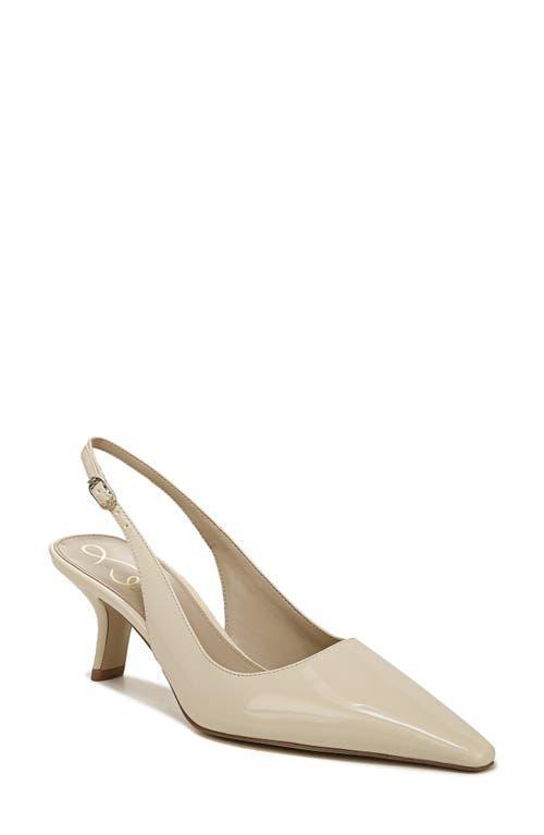 Sam Edelman Bianka Slingback Pump Modern Ivory Patent Product Image