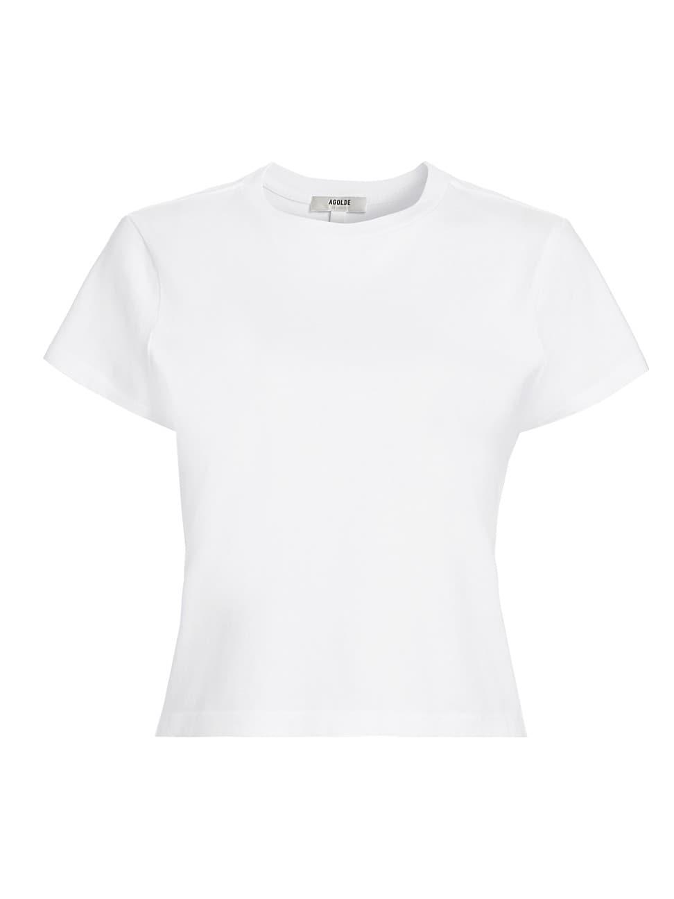 Agolde Adine Cotton Shrunken Tee Product Image