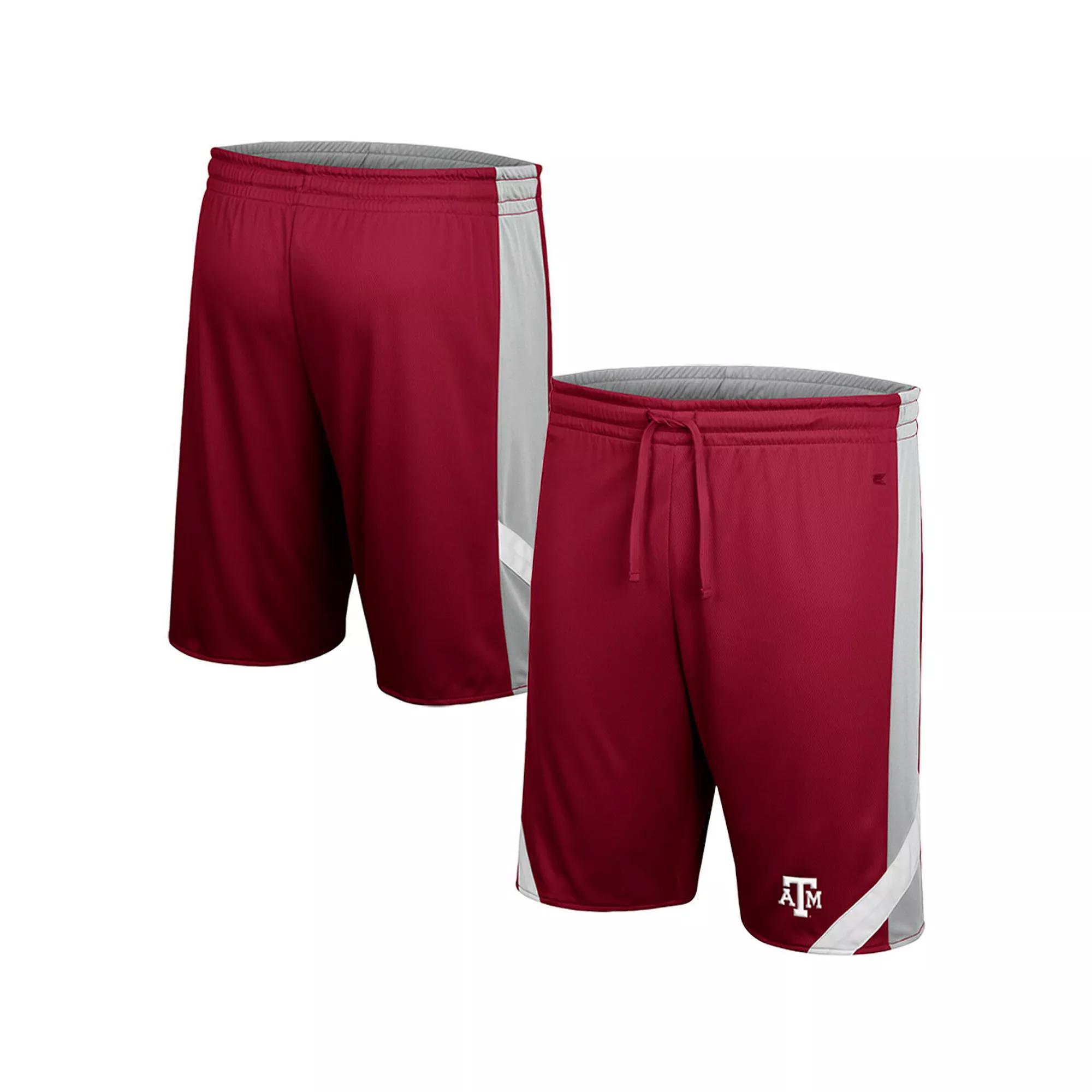 Men's Colosseum Maroon/Gray Texas A&M Aggies Am I Wrong Reversible Shorts, Size: Medium, Red Product Image