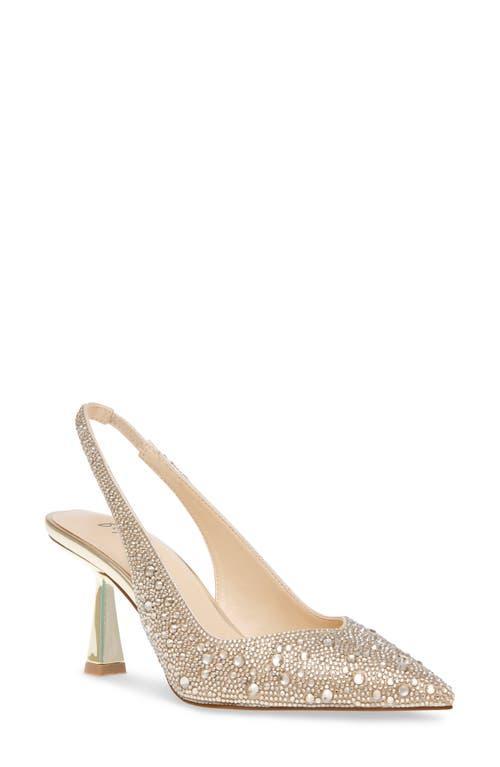 Blue by Betsey Johnson Clark Rhinestone Slingback Pumps Product Image