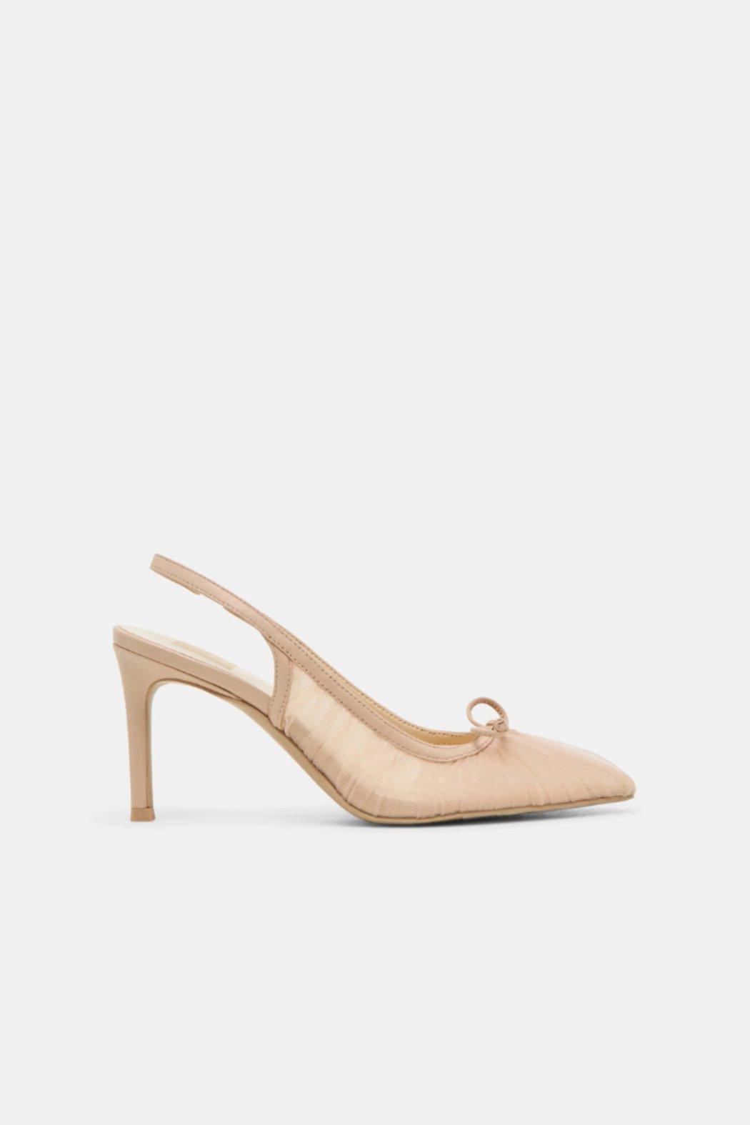 Yela Heels - Praline Tulle Product Image