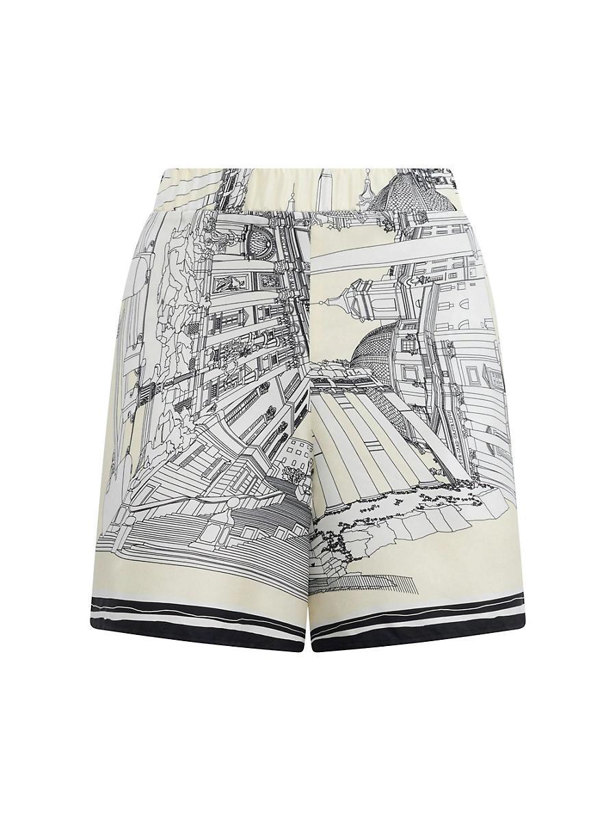 Womens Juvia Rome Print Shorts Product Image