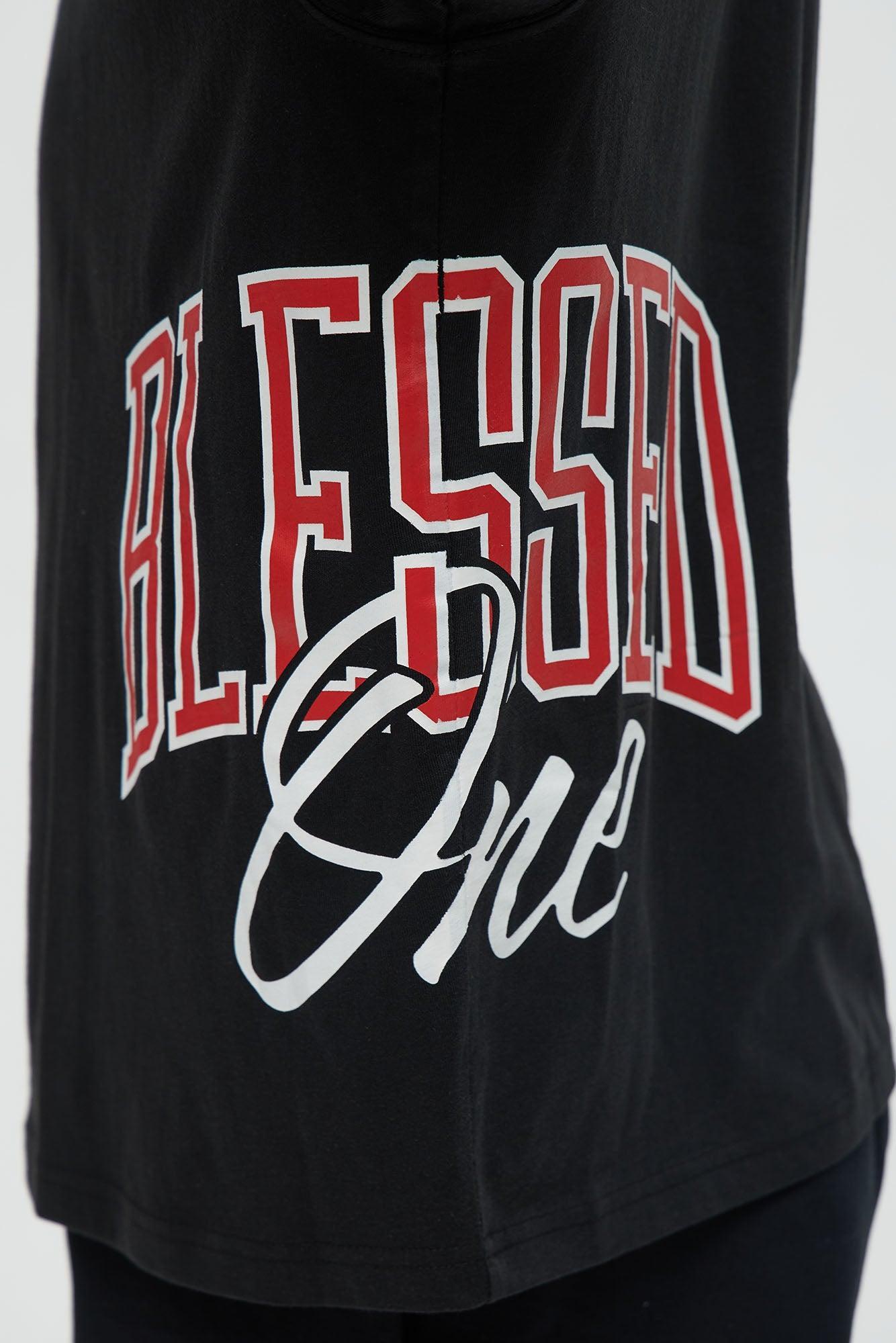 Blessed One Oversized Short Sleeve Tee - Black Product Image