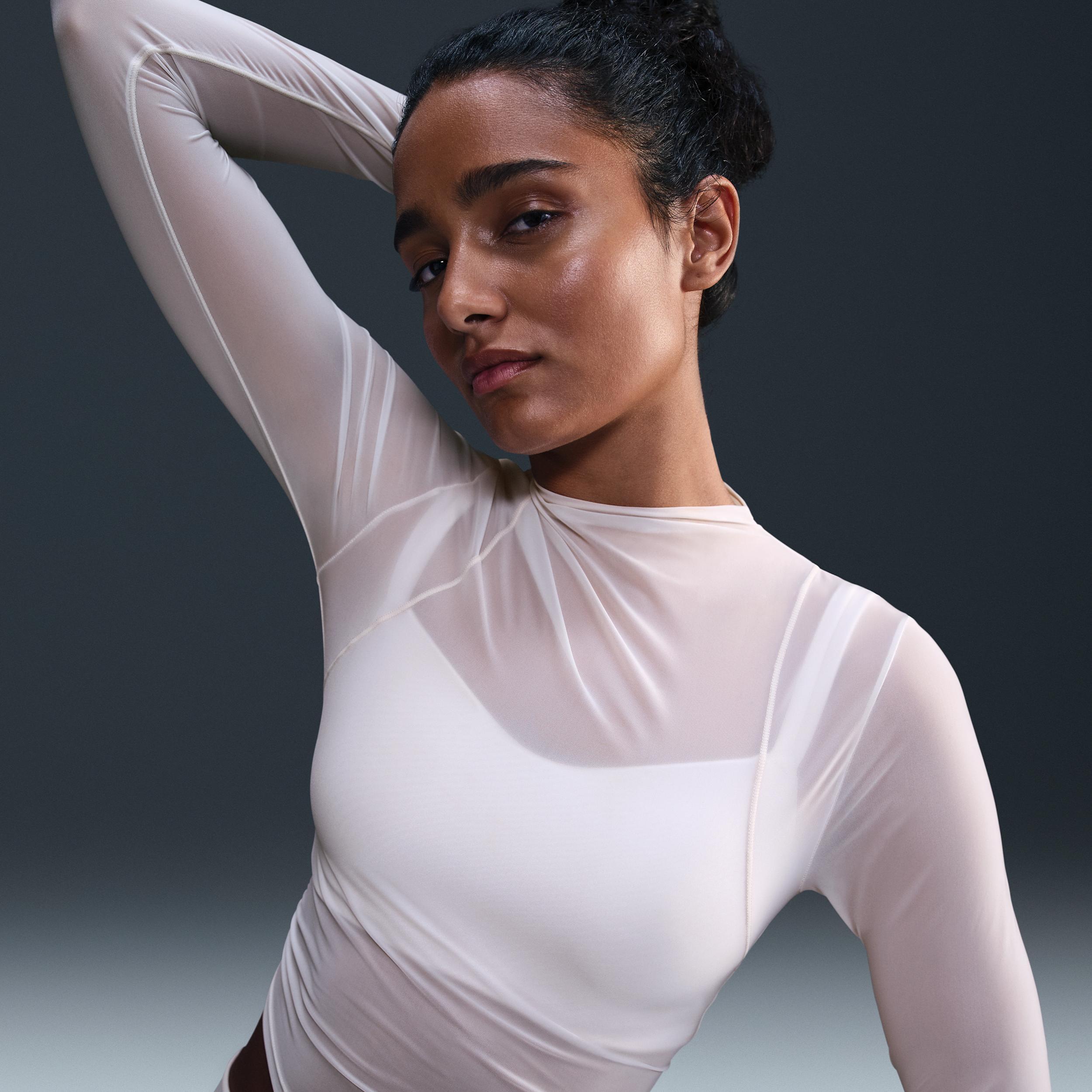 Nike Zenvy Sheer Women's Dri-FIT Long-Sleeve Top Product Image