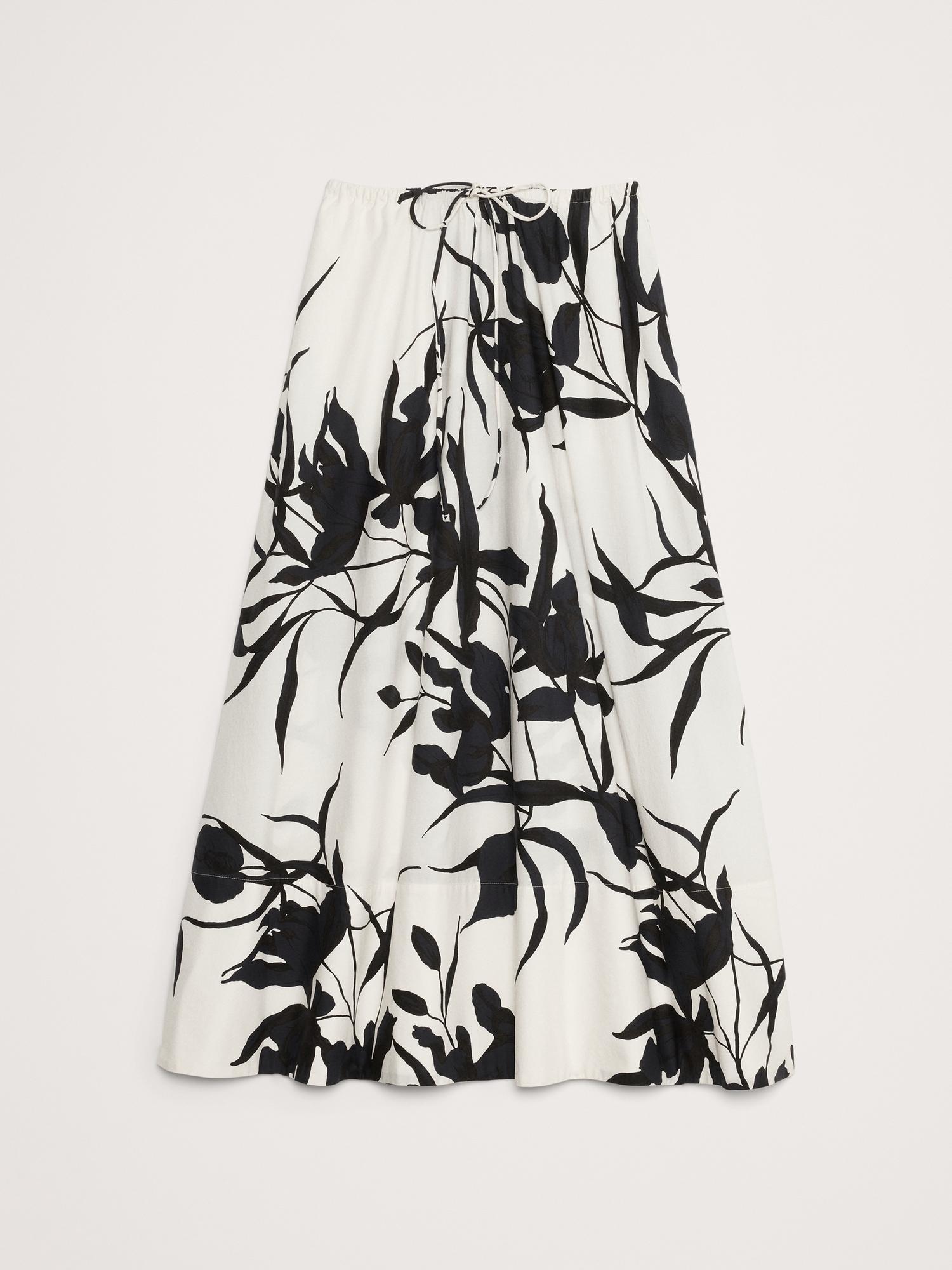 Cotton Poplin Maxi Skirt Product Image