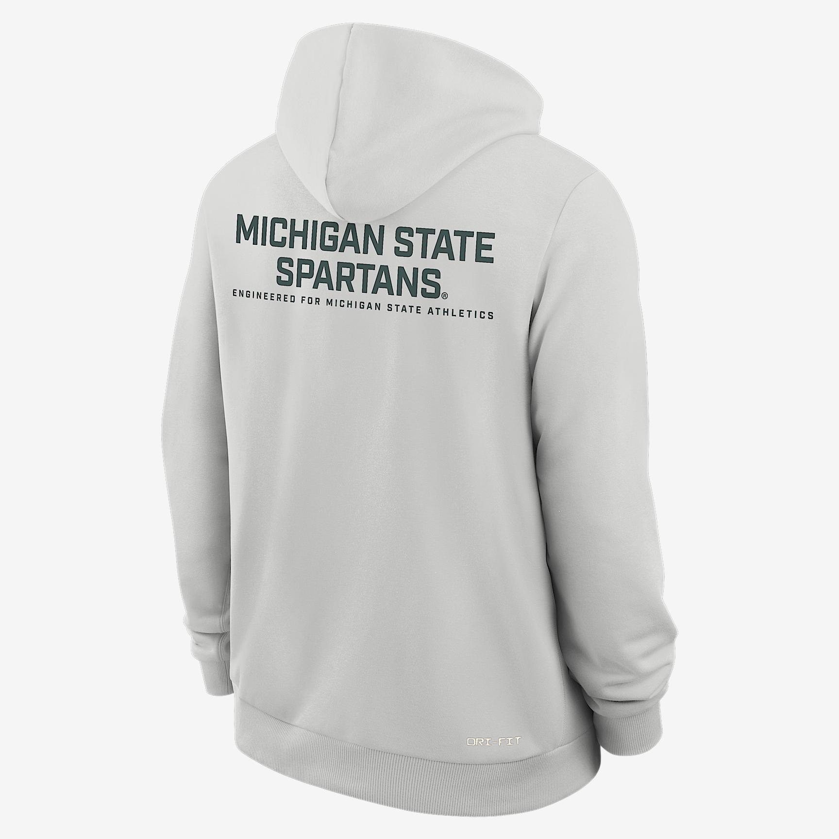 Michigan State Sideline Men's Nike Dri-FIT College Full-Zip Hoodie Product Image