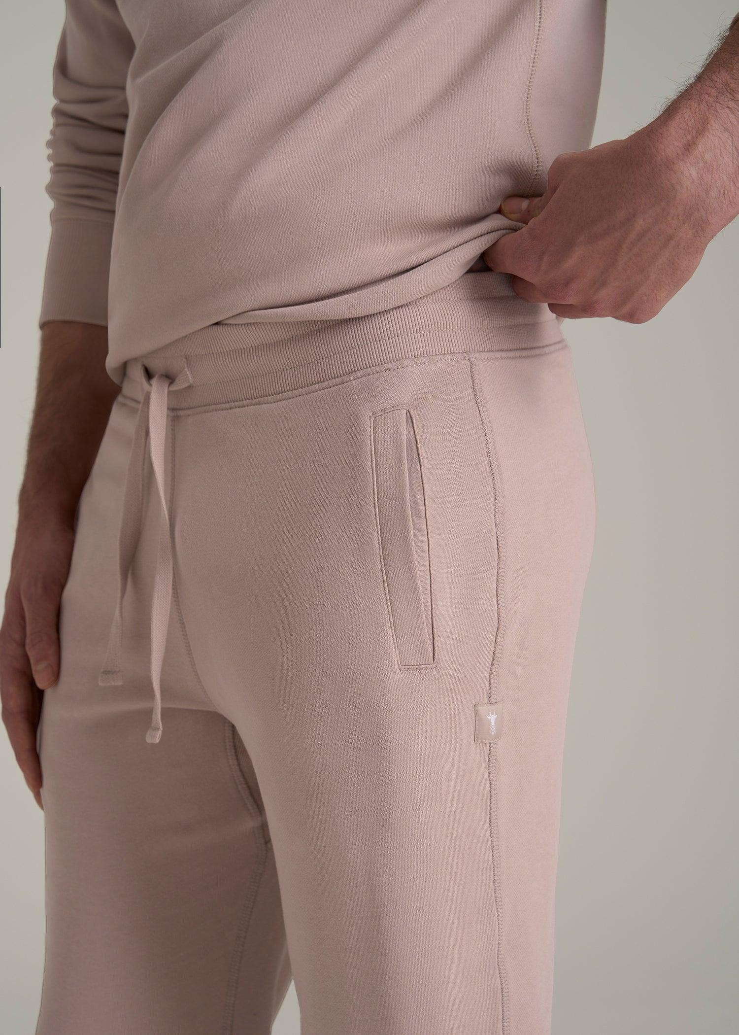 Wearever 2.0 French Terry Joggers for Tall Men in Desert Rose Product Image