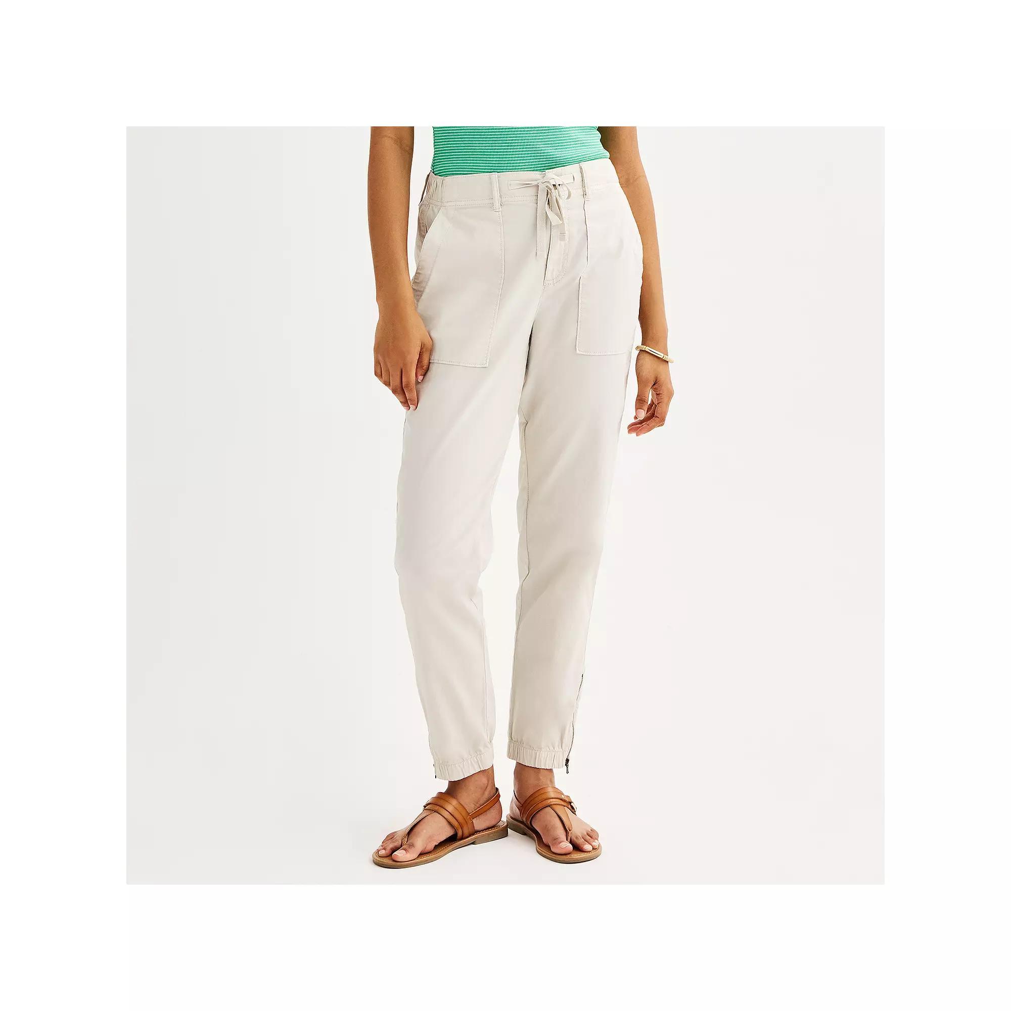 Petite Sonoma Goods For Life® Core Utility Jogger, Women's, Size: XS Petite, Filigree Product Image