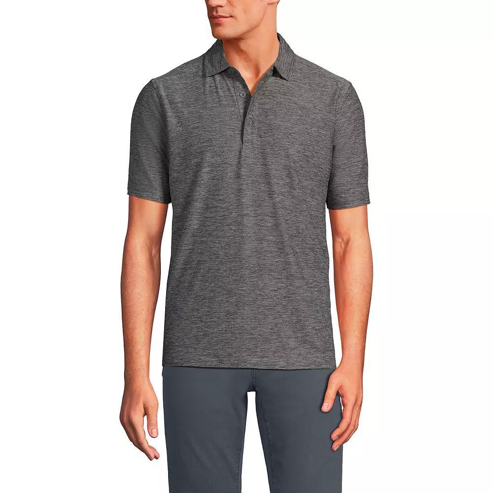 Men's Lands' End Short Sleeve Soft Performance Hybrid Polo Shirt, Size: XXL, Orange Space Dye Product Image
