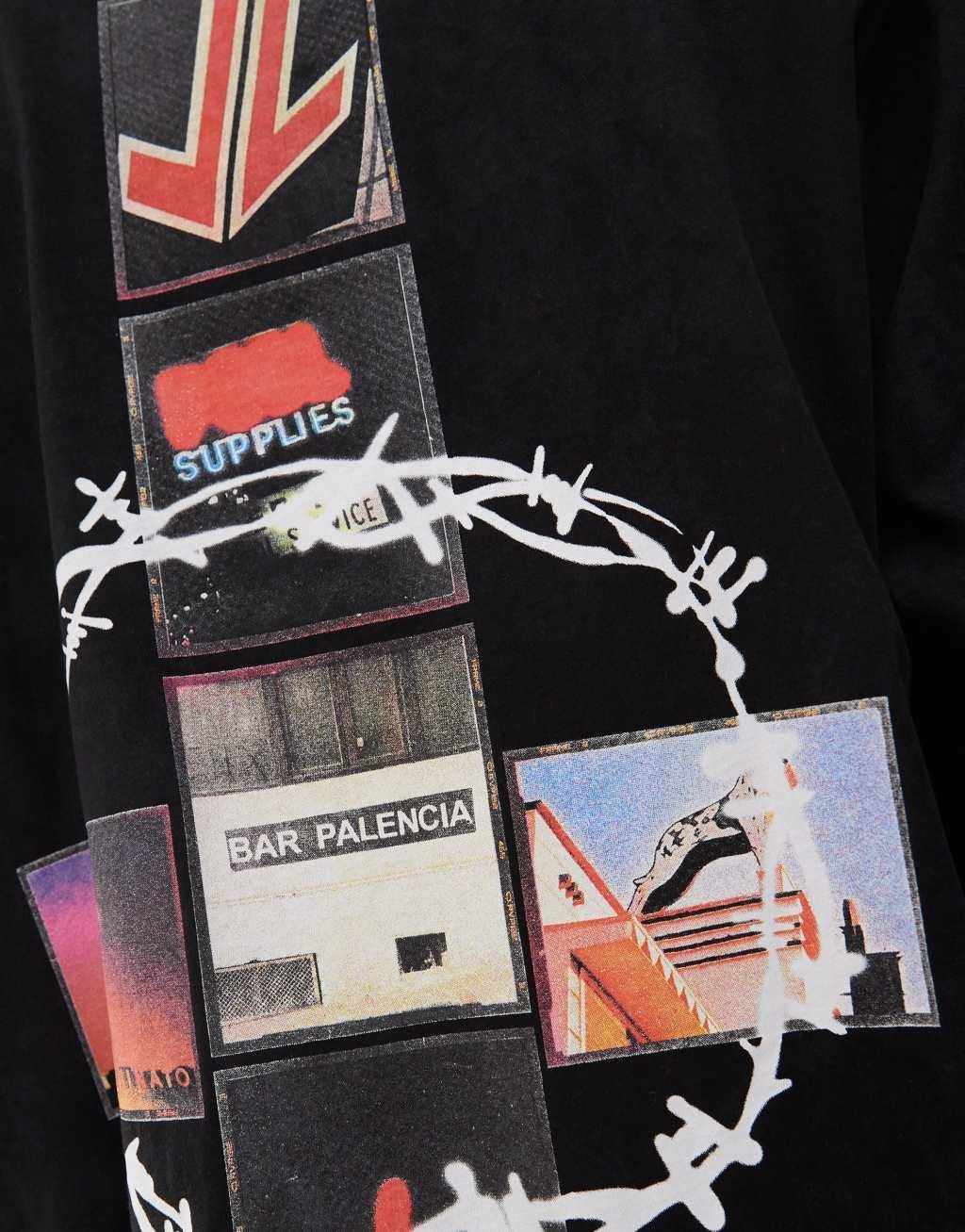 COLLUSION long sleeve t-shirt with retro photo graphics Product Image