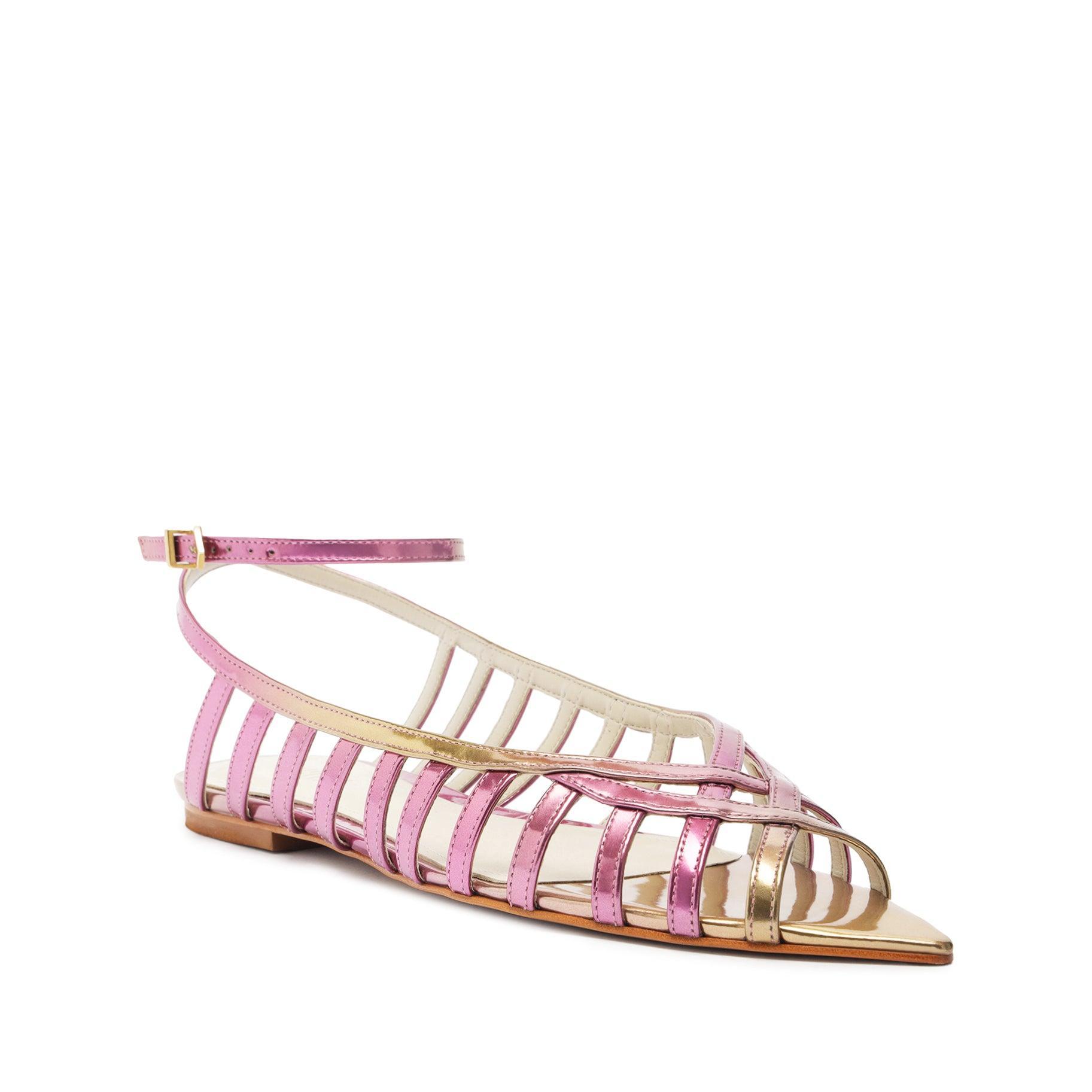 Iris Specchio Leather Flat Female Product Image