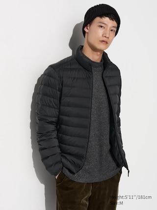 Mens Ultra Light Down Jacket with Anti-Static Black 2XL UNIQLO US Product Image