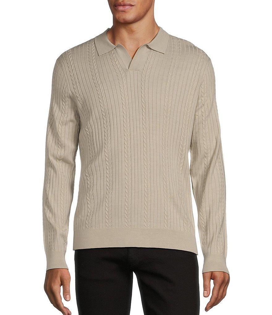 Murano Timeless Twenties Collection Johnny Collar Textured Sweater Product Image