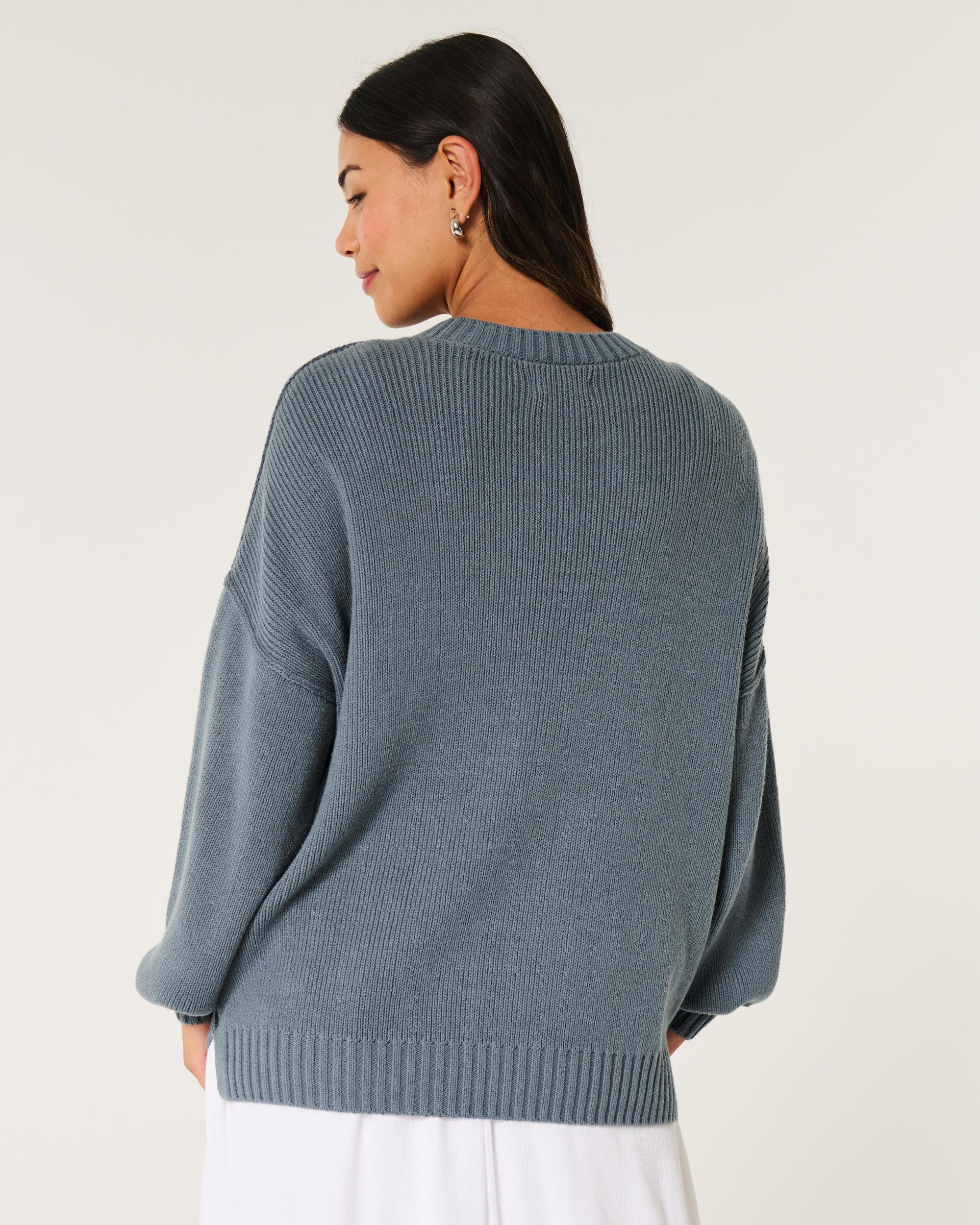 Oversized Crew Sweater Product Image